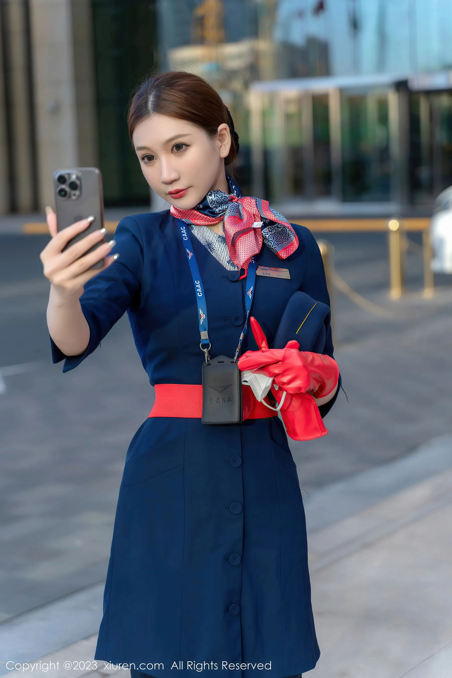  秀人网 No.6288 顾乔楠Cora 空姐制服第18张