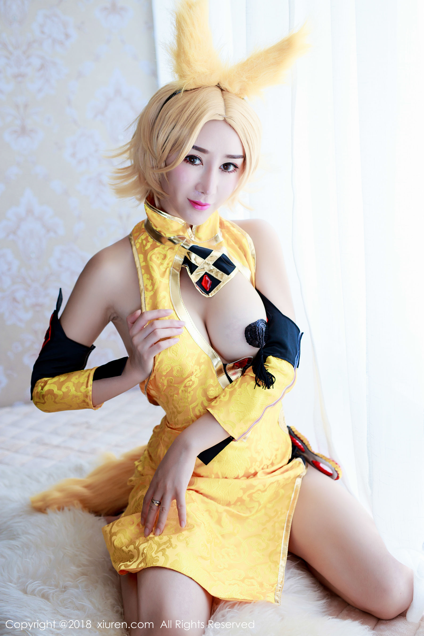  邹晶晶女王《王者荣耀妲己COS》 秀人 No.937第5张