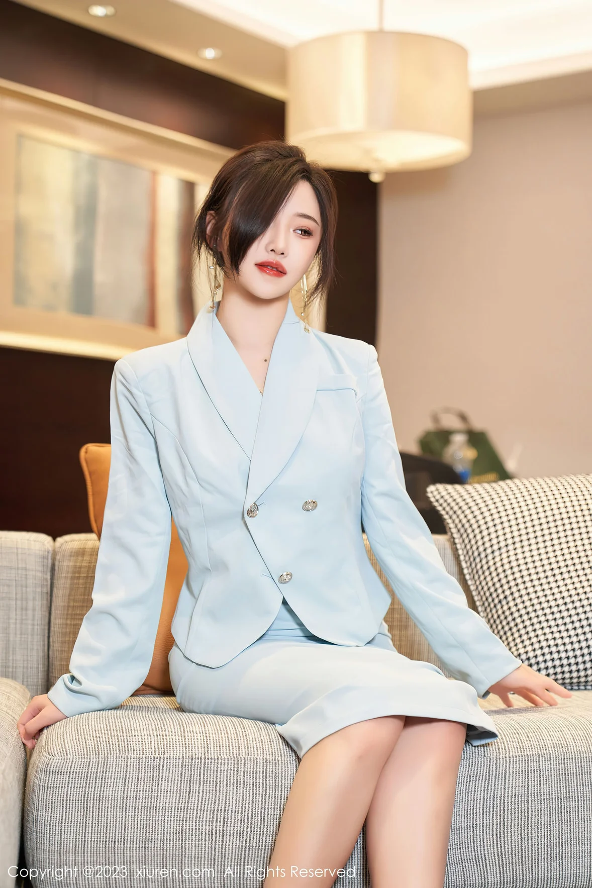  XiuRen 秀人 No.6857 妙可可Cheese 浅色轻透内衣性感写真3 [76P]第5张