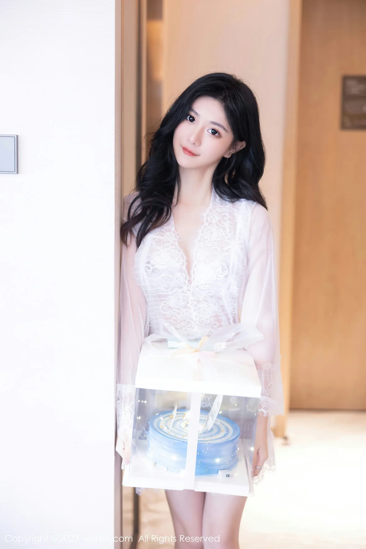  XiuRen 秀人 No.7348 幼幼 白色网纱性感写真 [81P]第3张