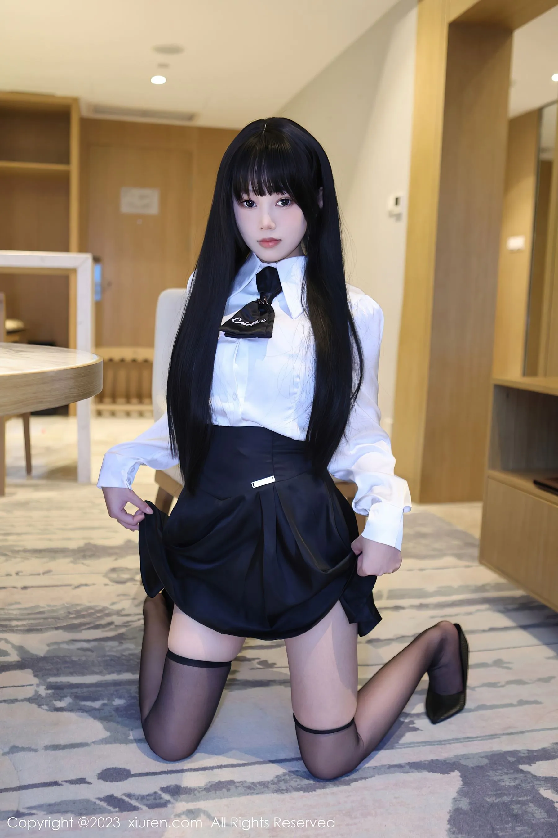  秀人网 No.6685 早川京子 黑丝美腿第24张