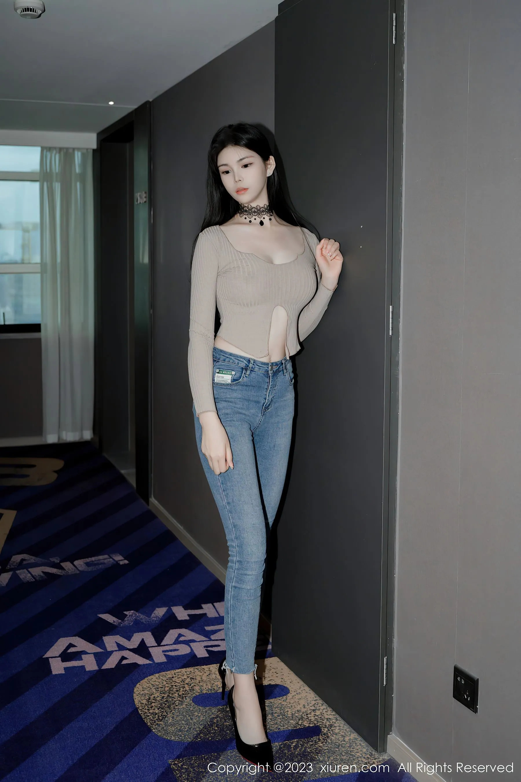  秀人网 No.6636 雪糕CiCi 牛仔裤美腿第16张