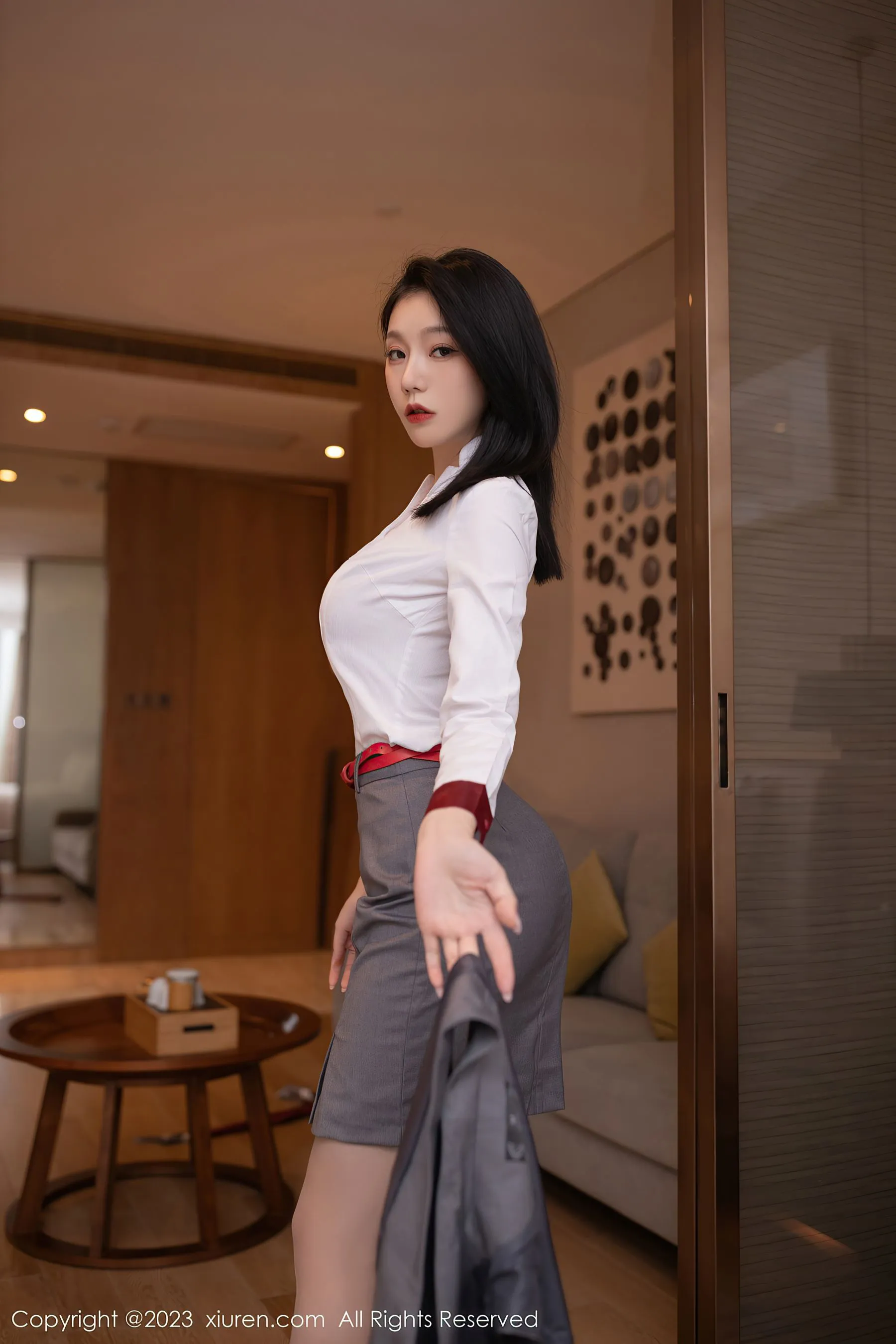  秀人网 No.6148 安然anran 制服美腿第20张