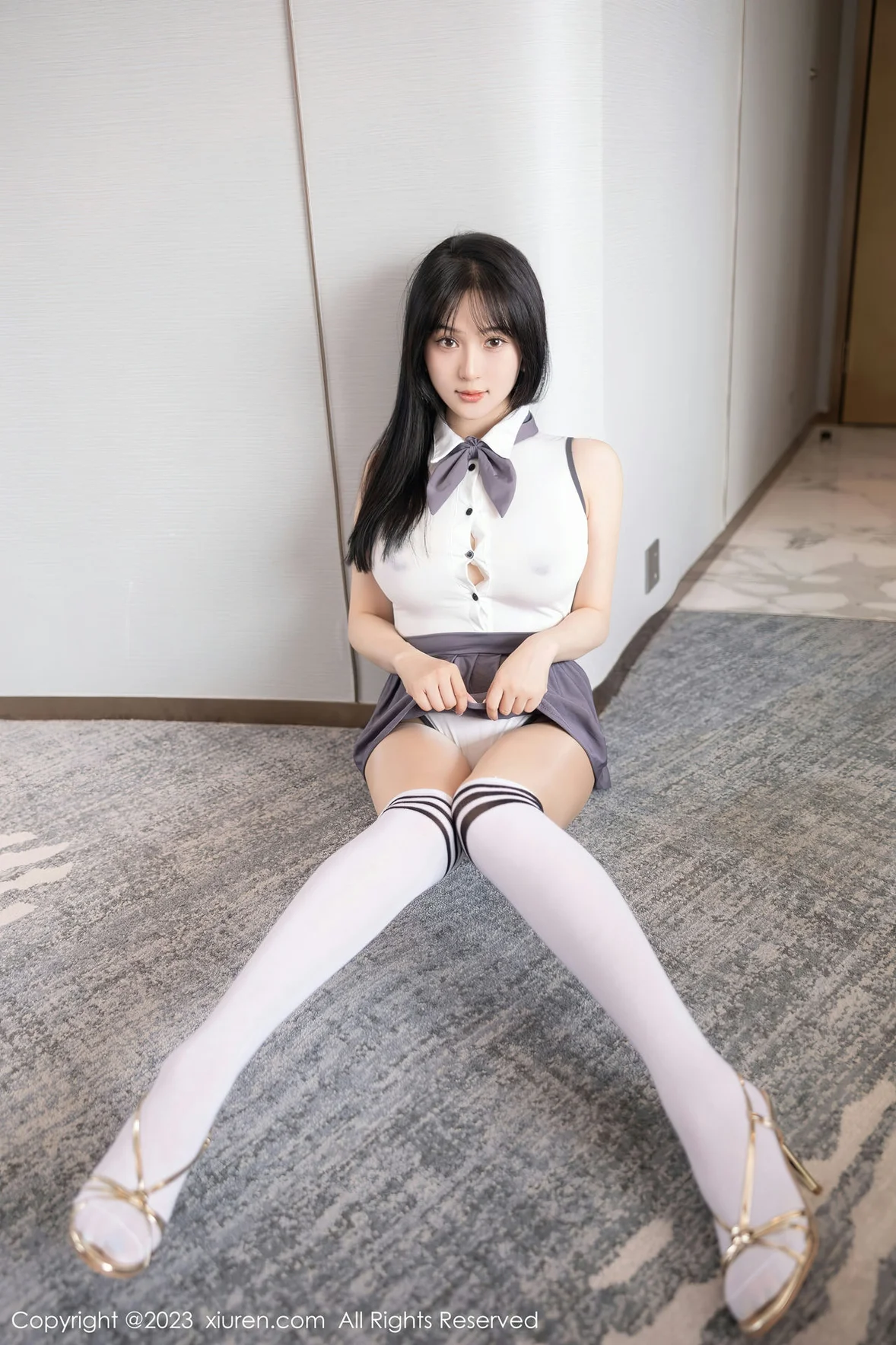  XiuRen 秀人 No.6818 柚琪Rich 轻透高开叉性感写真 [99P]第5张