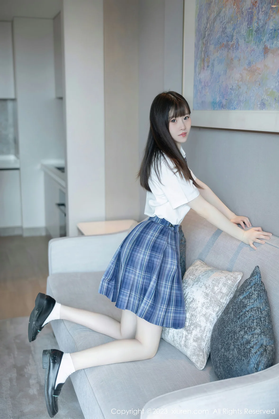  XiuRen 秀人 No.6993 林悠悠 jk短裙首套写真 [104P]第4张