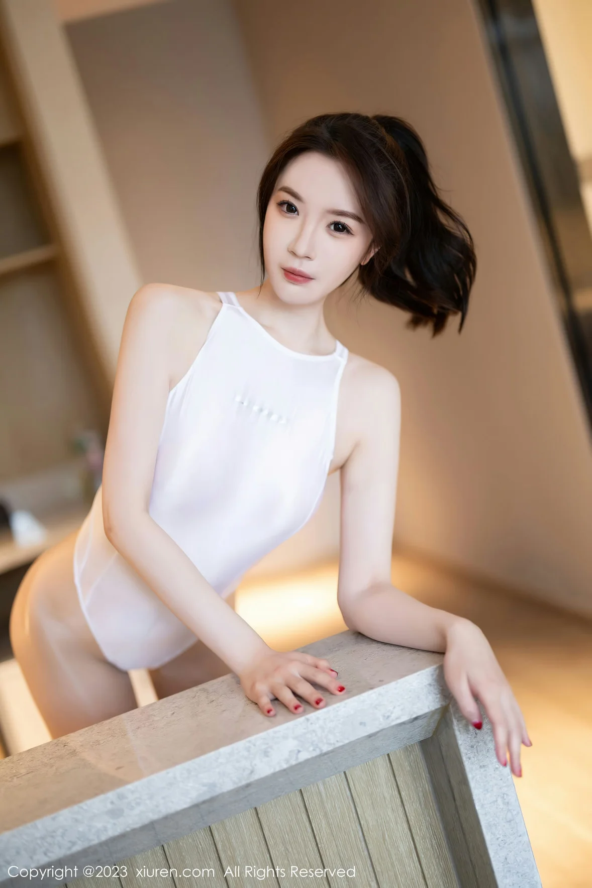  XiuRen 秀人 No.7247 梦心玥 白色高开叉安吉旅拍 [89P]第1张