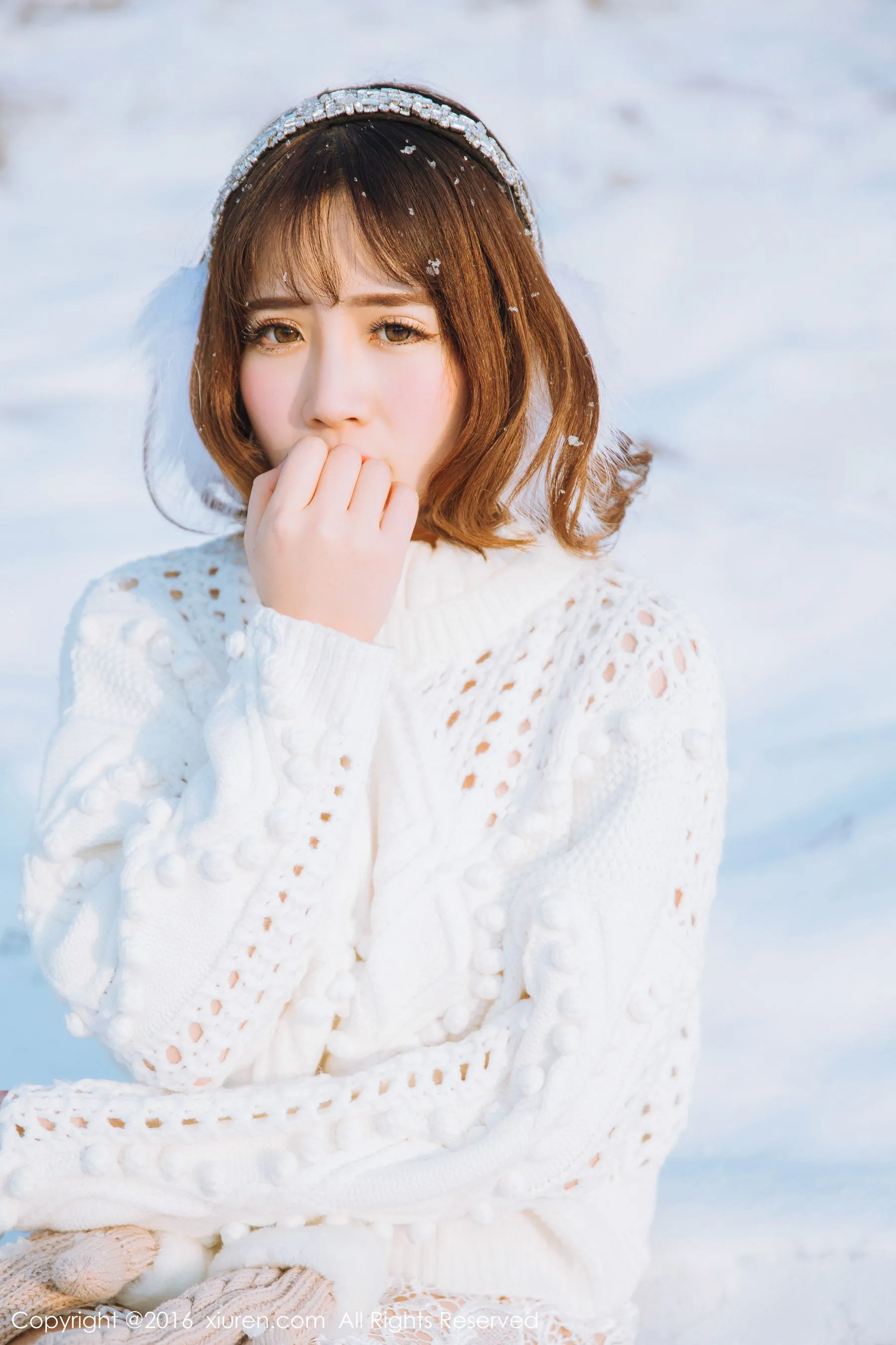  徐cake《新春雪景套图》 秀人网 No.484第2张