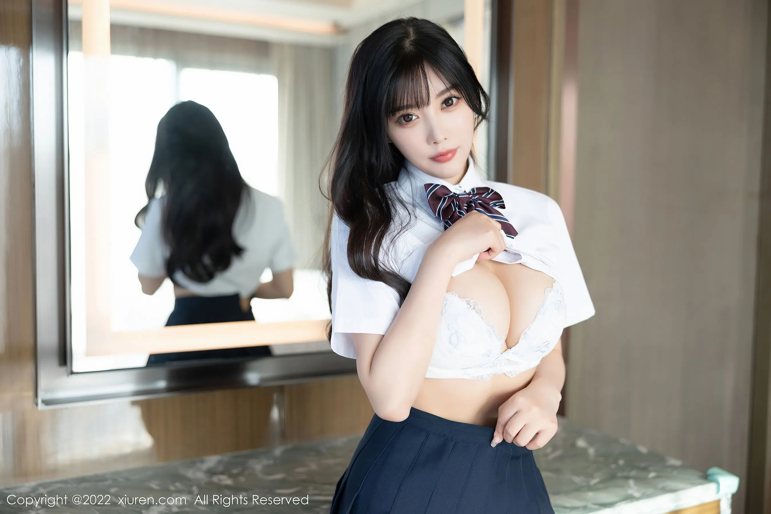  秀人网 No.5338 杨晨晨 校园制服诱惑第28张