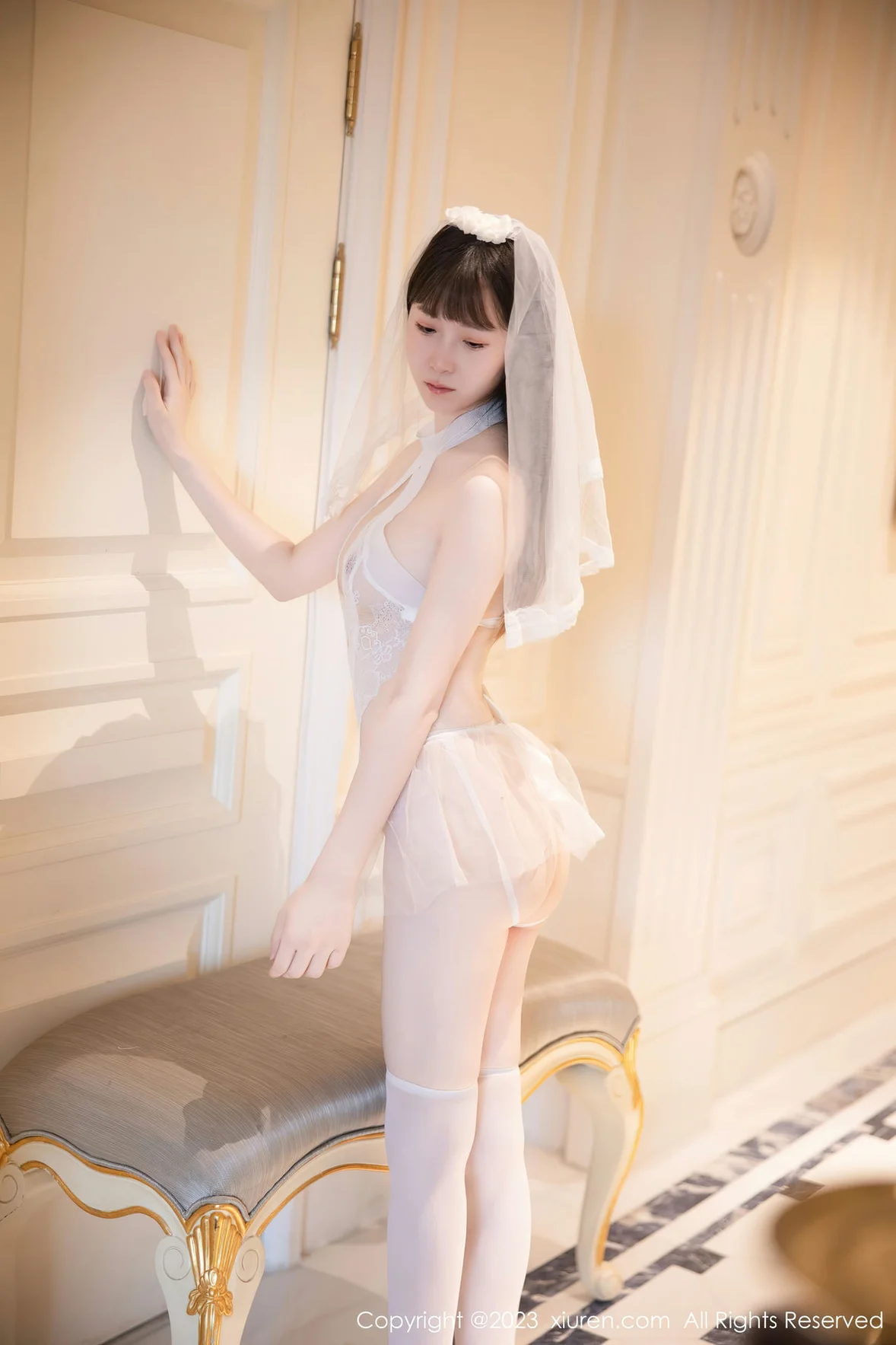  秀人网 No.7421 林悠悠 情趣婚纱服饰性感写真 [83P]第2张