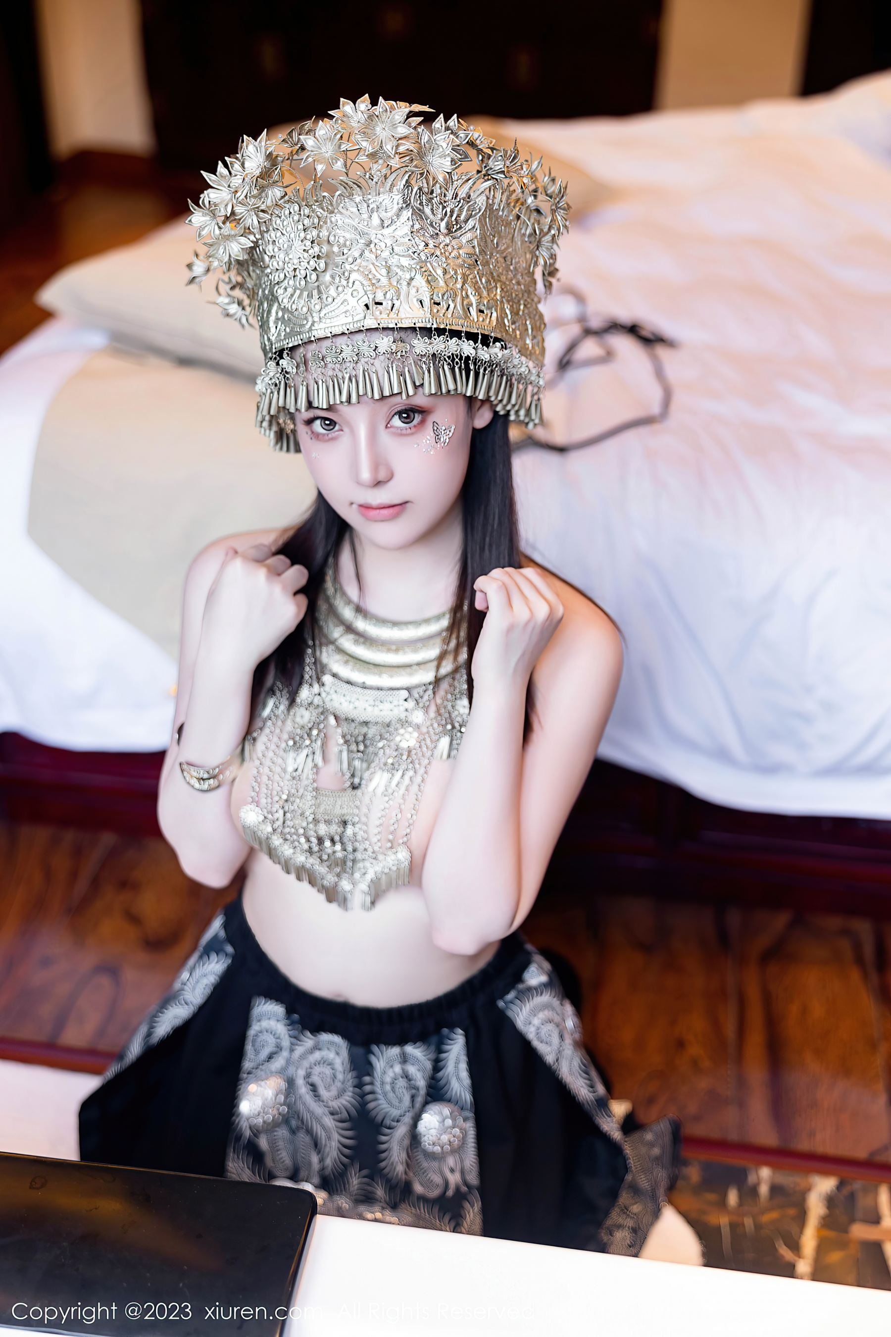  XiuRen 秀人 No.7448 豆瓣酱 苗族服饰第8张