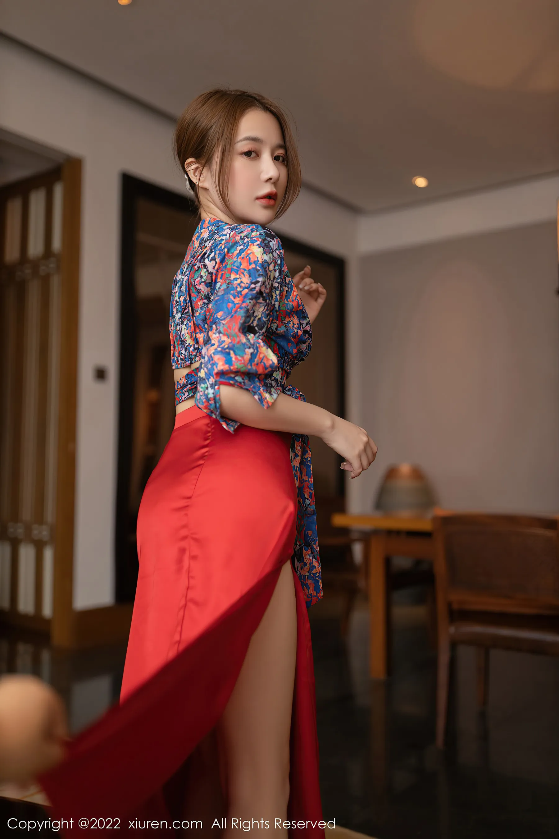  秀人网 No.4674 鱼子酱Fish 三亚旅拍长裙蕾丝写真第13张