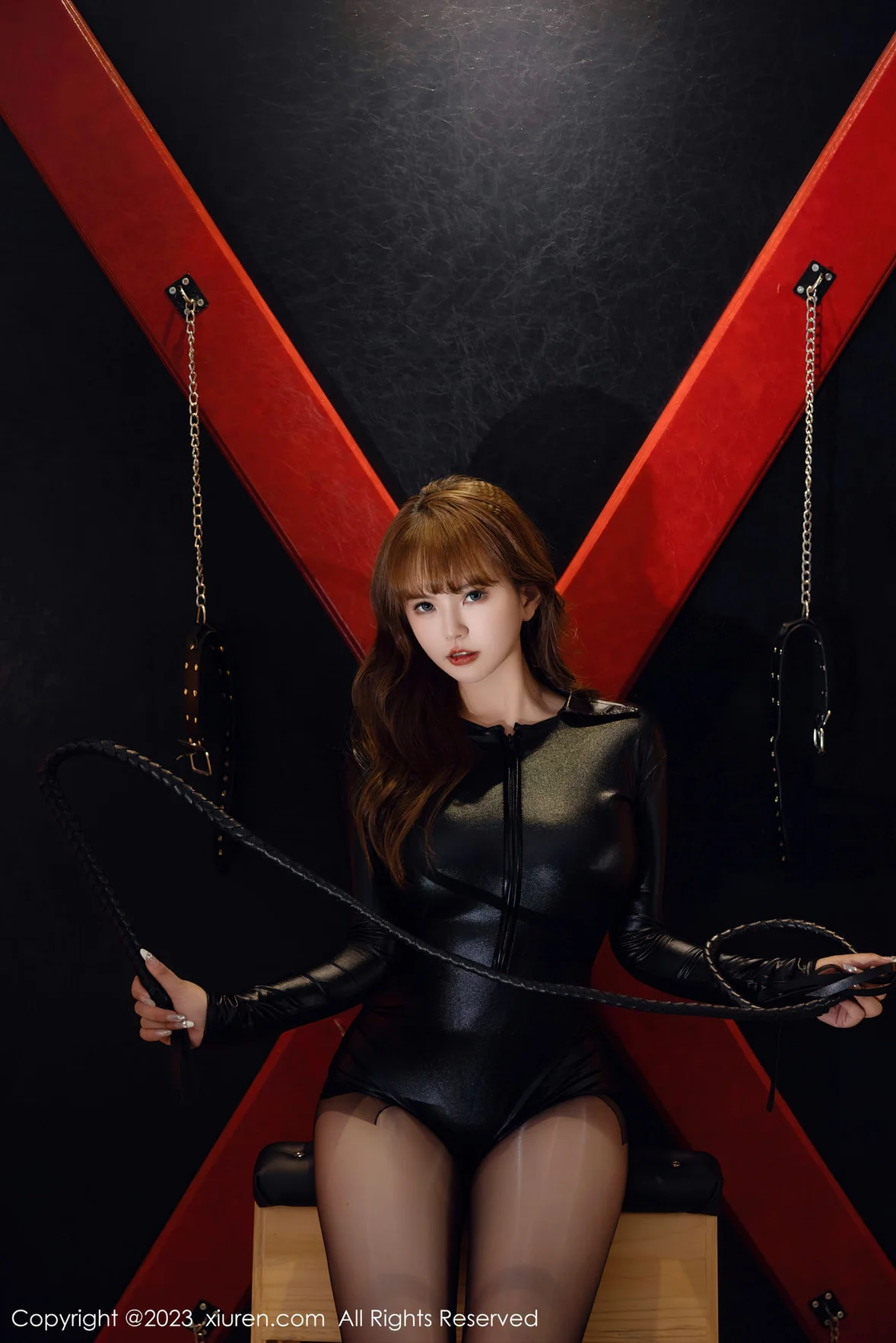  XiuRen 秀人 No.6834 张思允Nice 皮质高开叉性感写真 [75P]