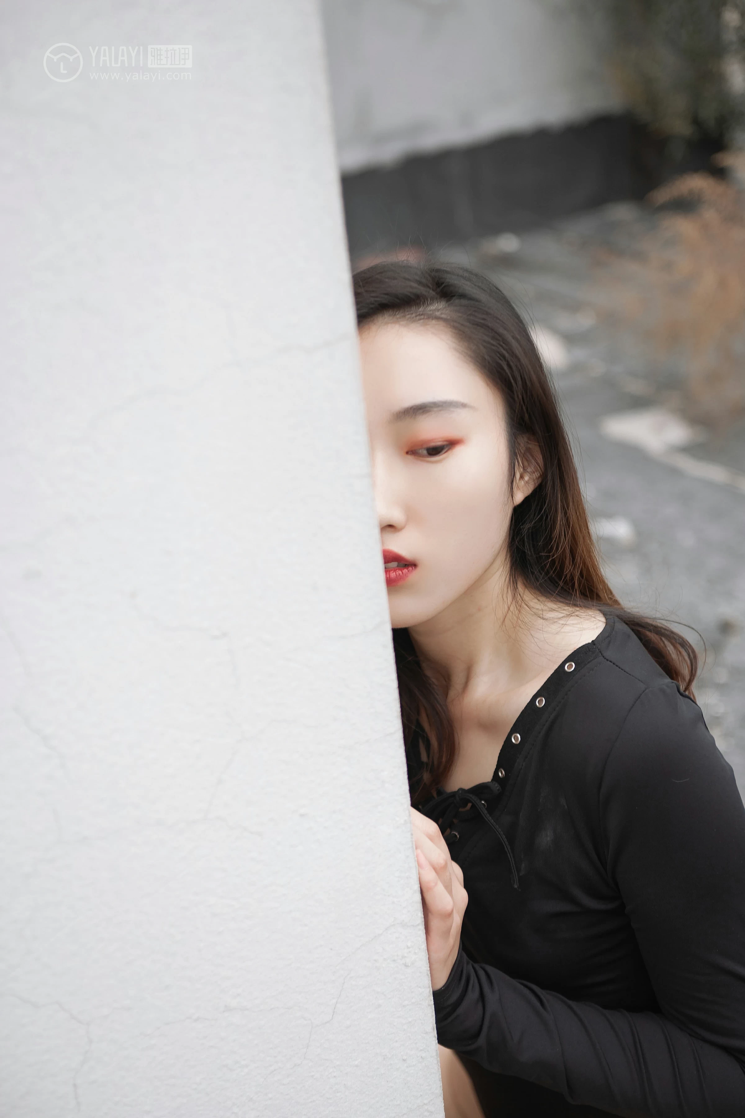 [YALAYI雅拉伊]NO.122 黑色禁地 熏儿 黑色紧身连体衣性感私房写真集第8张