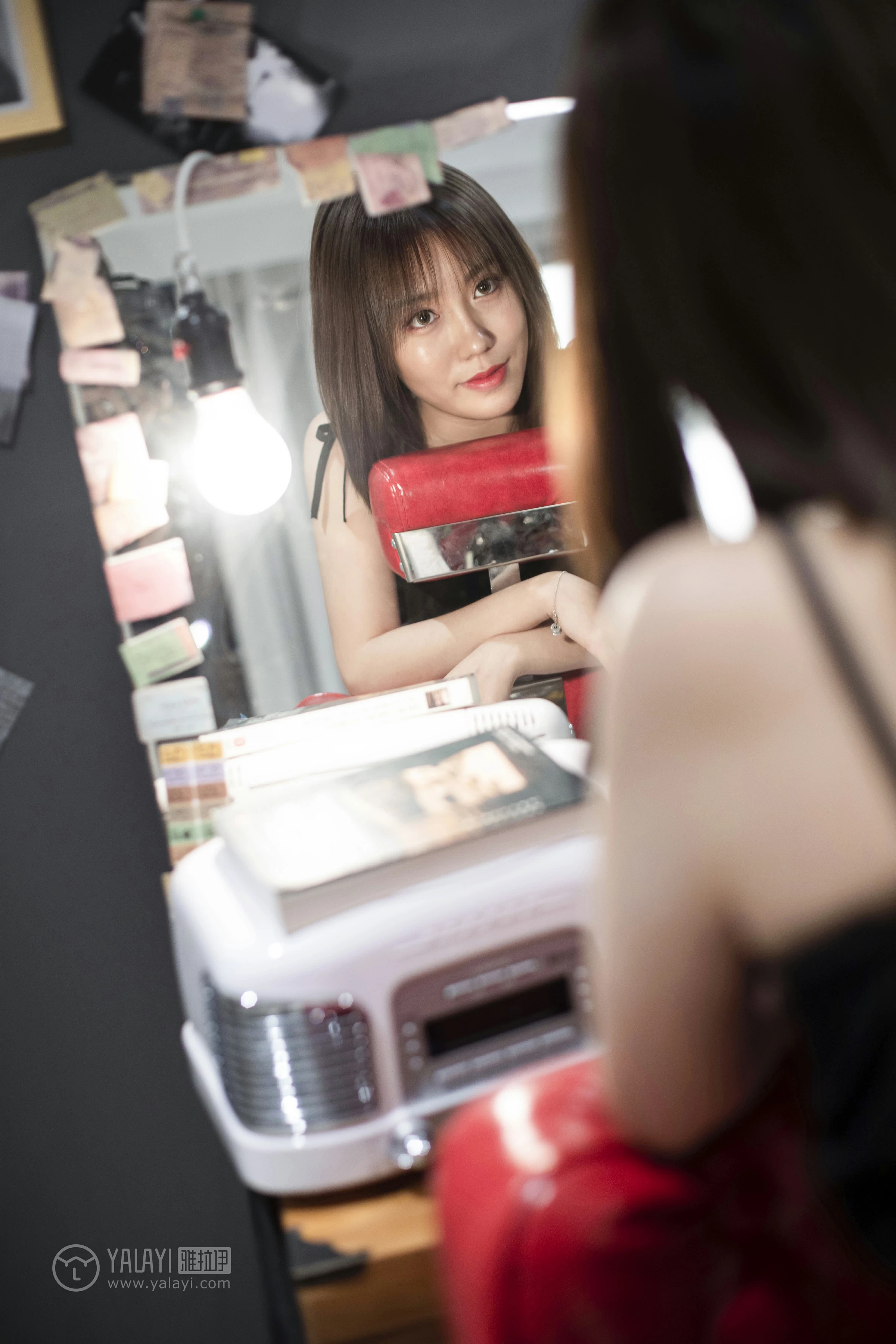 [YALAYI雅拉伊]NO.146 喵女郎 陈奕菲 黑色情趣制服内衣性感私房写真集第7张