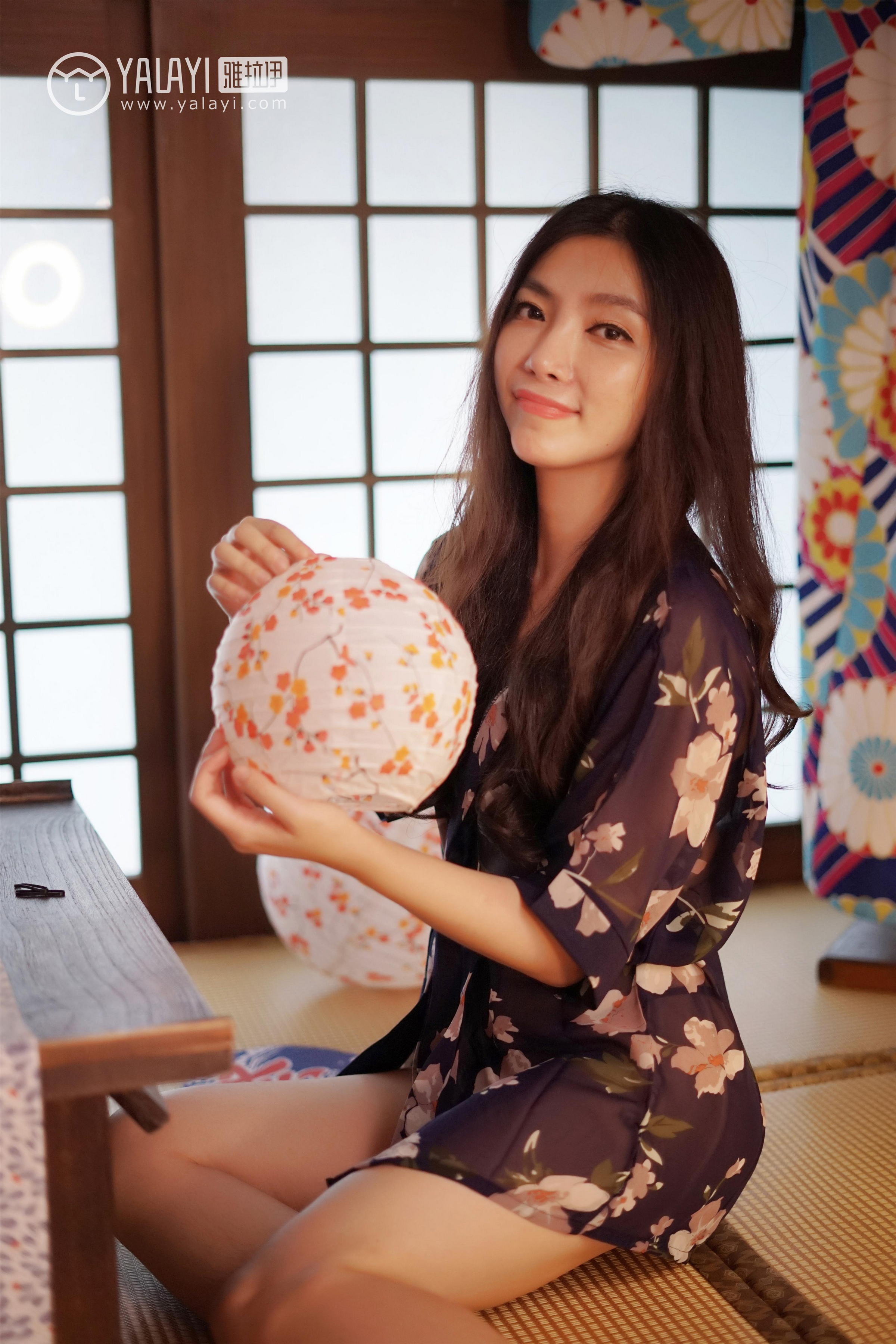 [YALAYI雅拉伊]NO.016 和服之韵 沈紫云 黑色透视和服性感私房写真集第6张