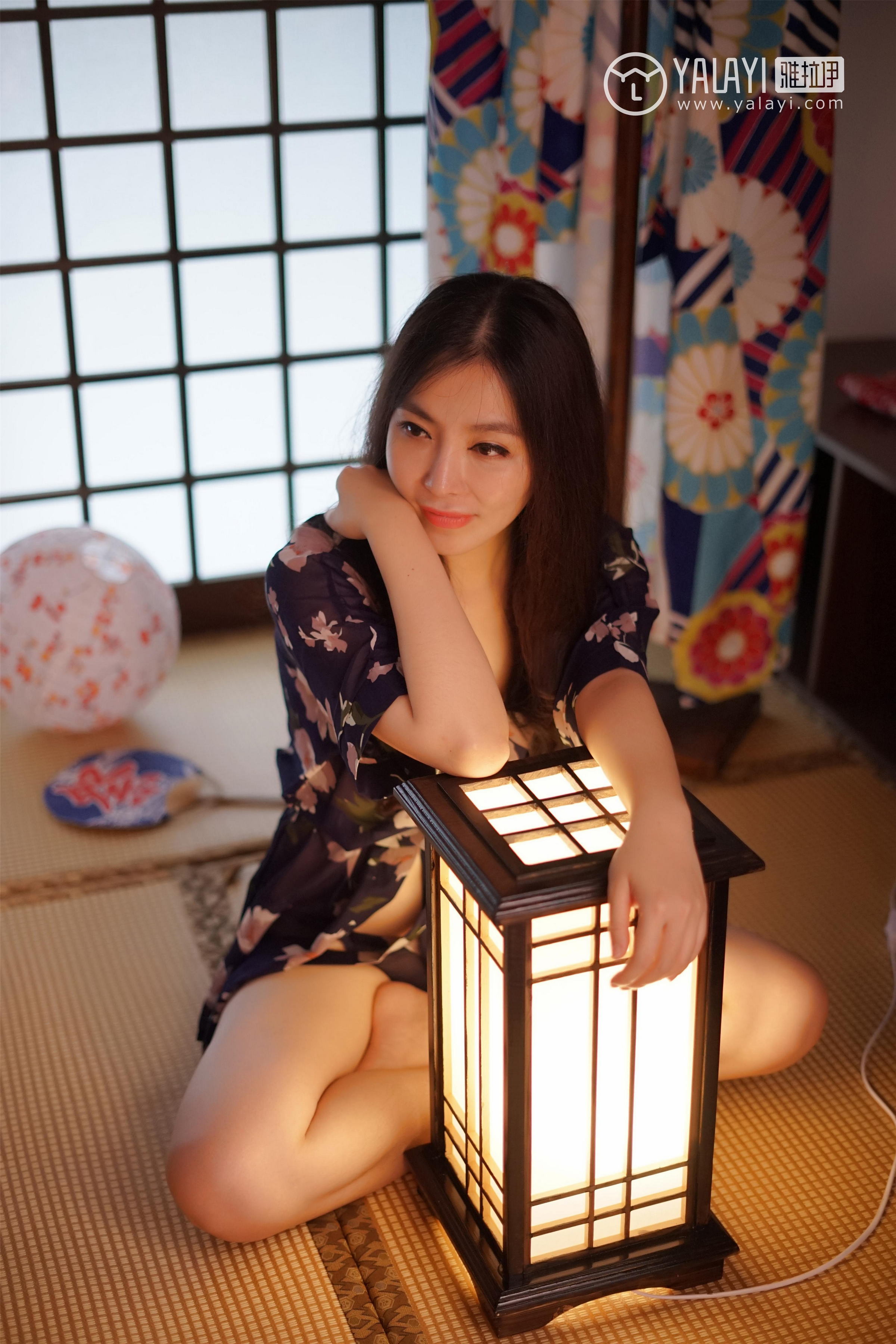 [YALAYI雅拉伊]NO.016 和服之韵 沈紫云 黑色透视和服性感私房写真集第10张