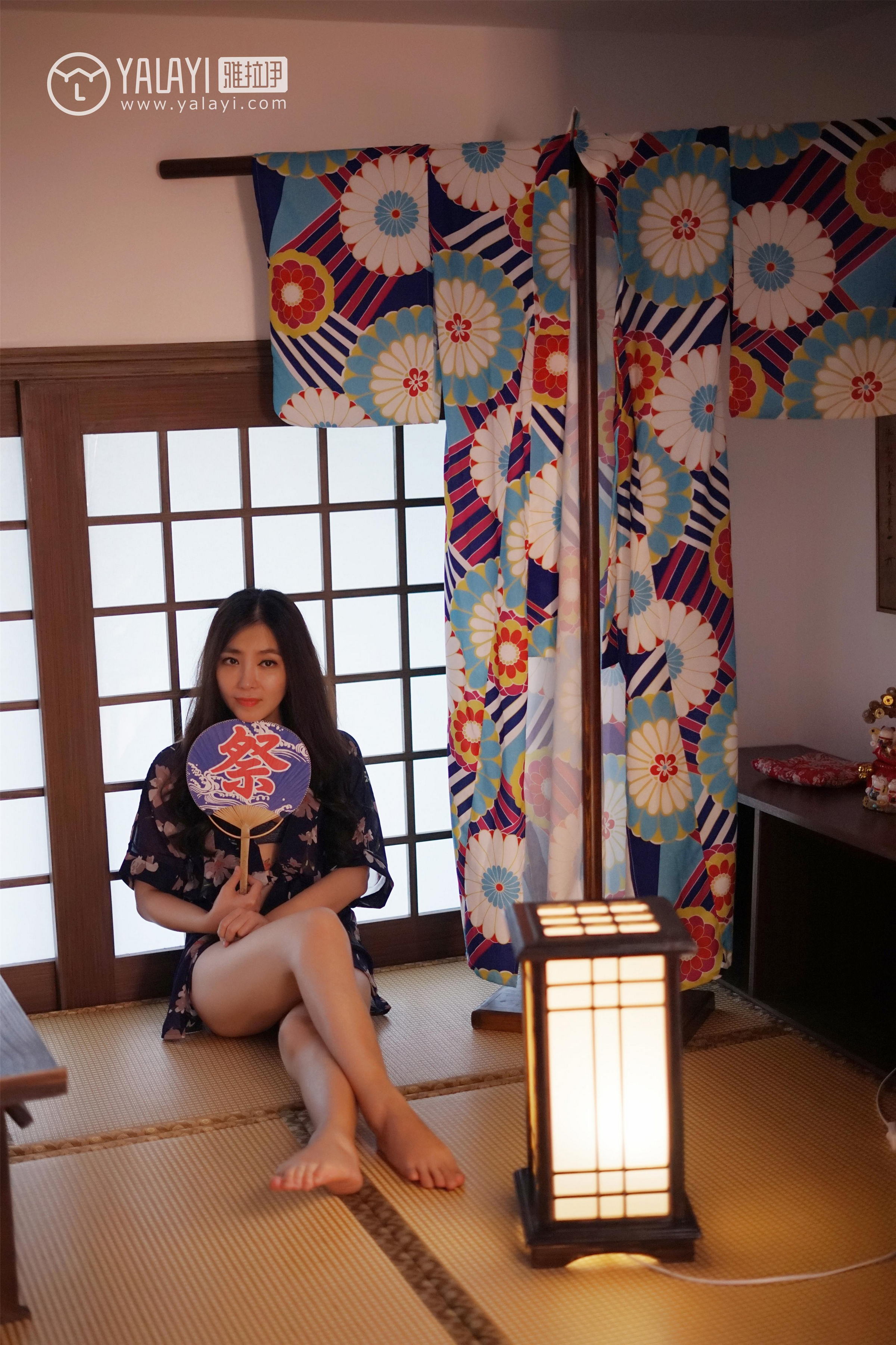 [YALAYI雅拉伊]NO.016 和服之韵 沈紫云 黑色透视和服性感私房写真集第10张