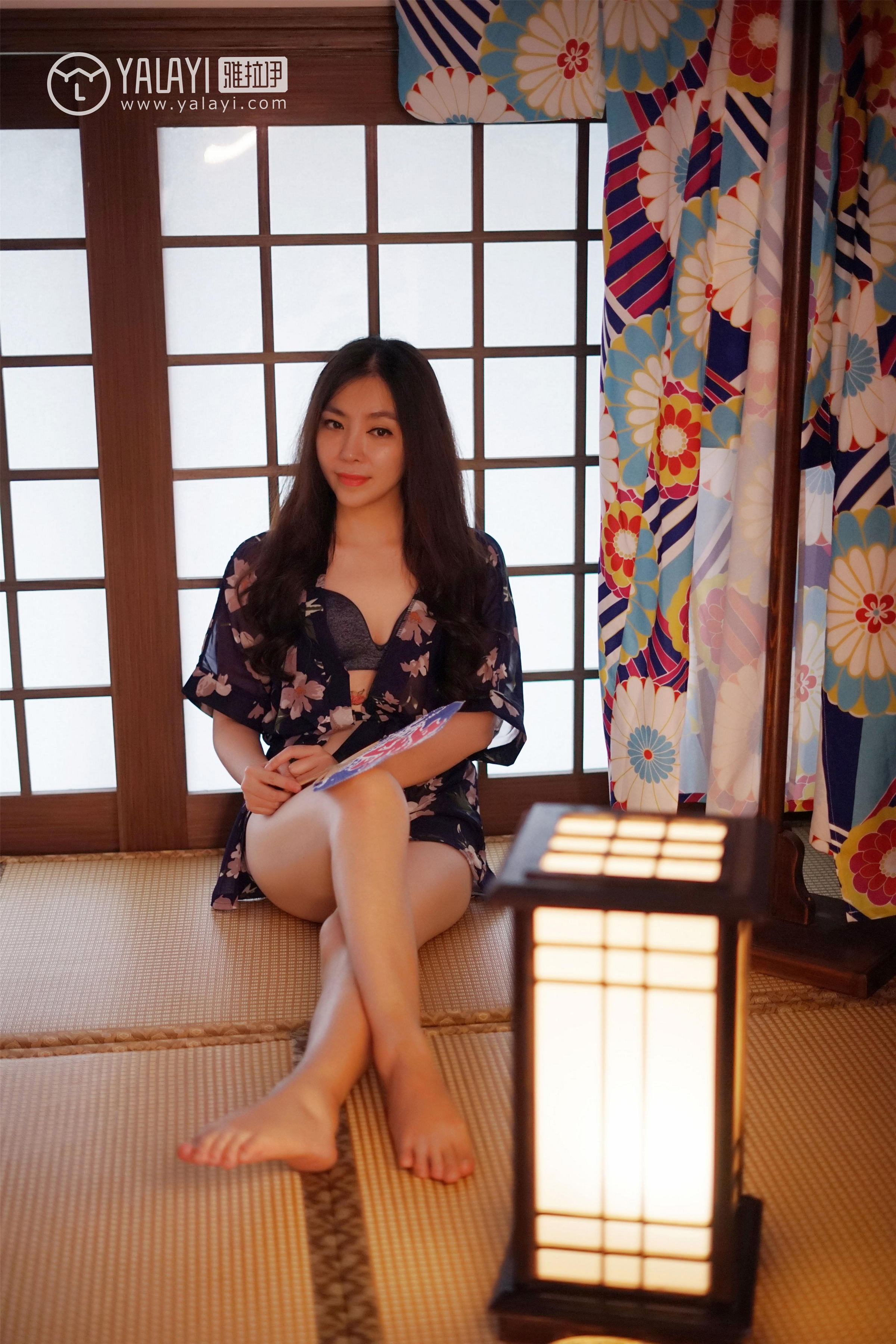 [YALAYI雅拉伊]NO.016 和服之韵 沈紫云 黑色透视和服性感私房写真集第11张
