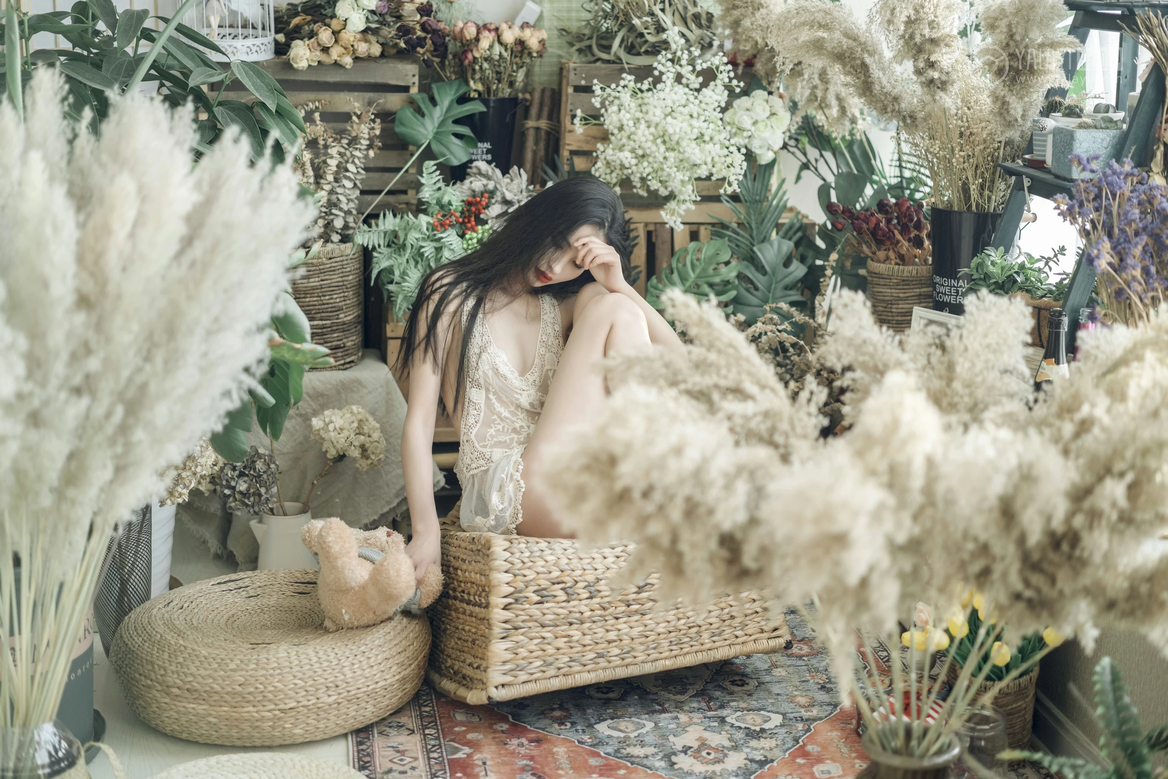 [YALAYI雅拉伊]No.280 盛夏的果实 小竹 情趣透视镂空衬衫加白色内衣性感私房写真集第18张