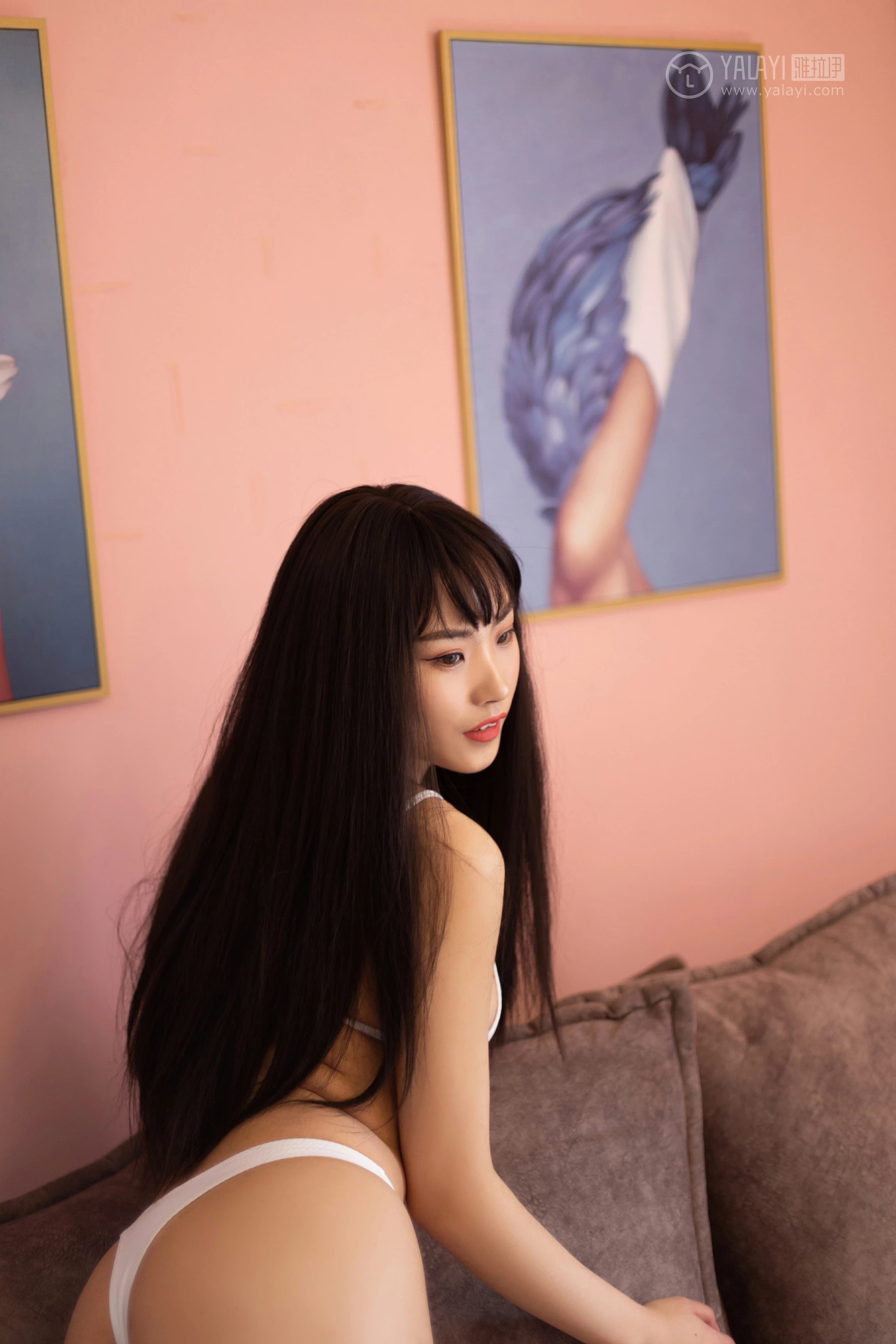 [YALAYI雅拉伊]No.285 勾股定律 沫沫 白色紧身内衣性感私房写真集第7张