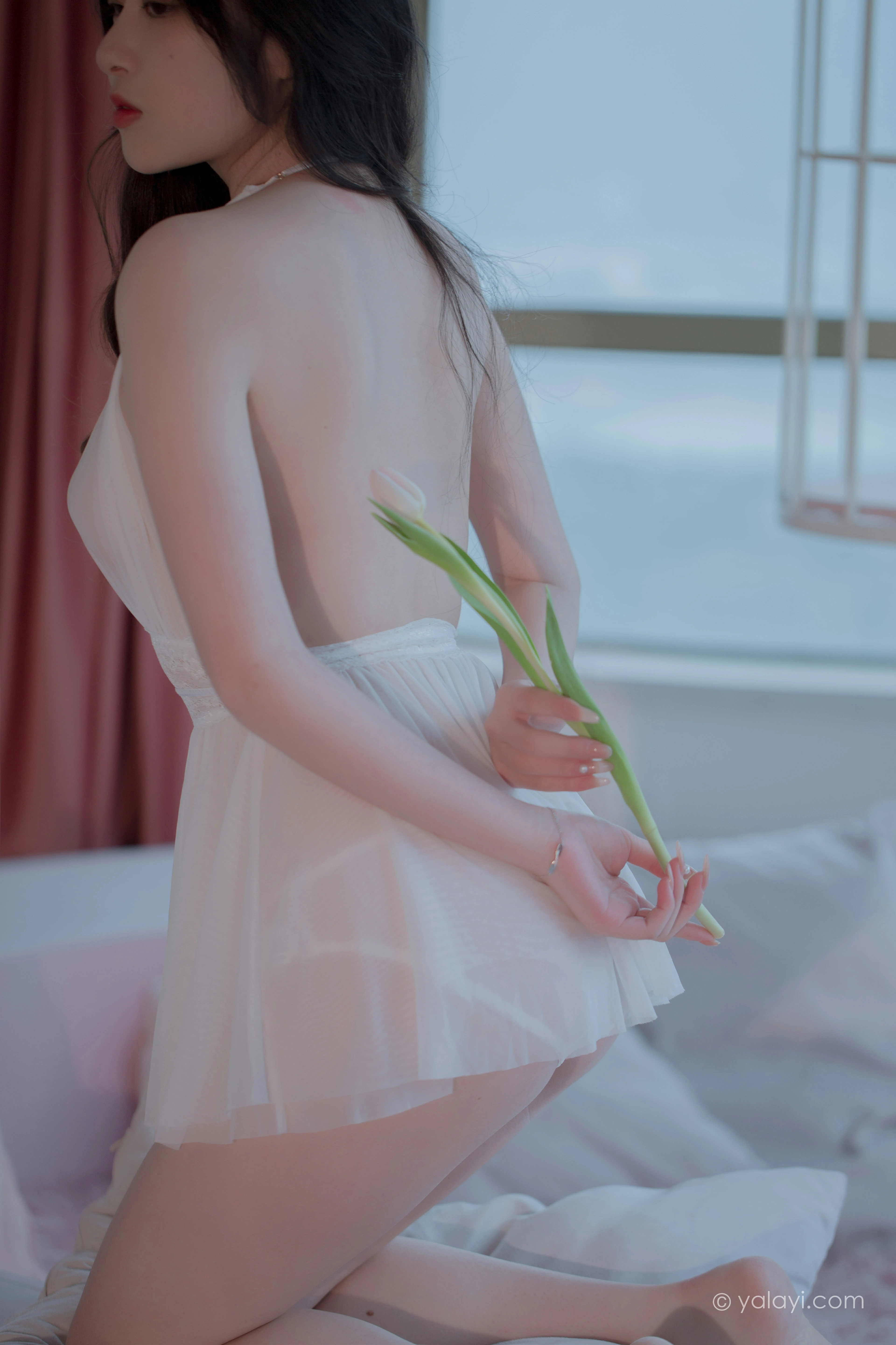 [YALAYI雅拉伊]NO.792 笼子里的鸟儿 璎珞 白色透视情趣内衣性感私房写真集第3张
