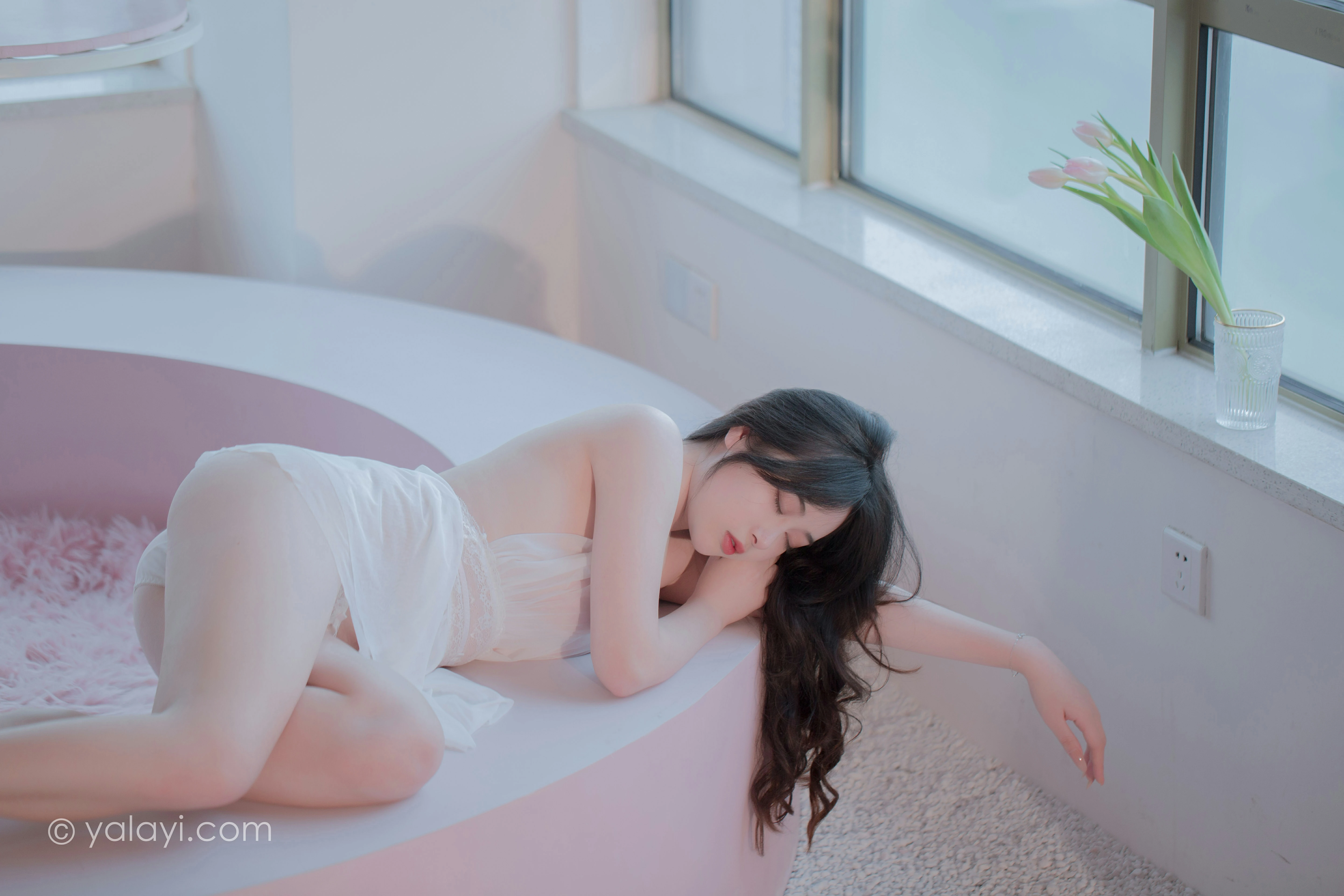 [YALAYI雅拉伊]NO.792 笼子里的鸟儿 璎珞 白色透视情趣内衣性感私房写真集第5张