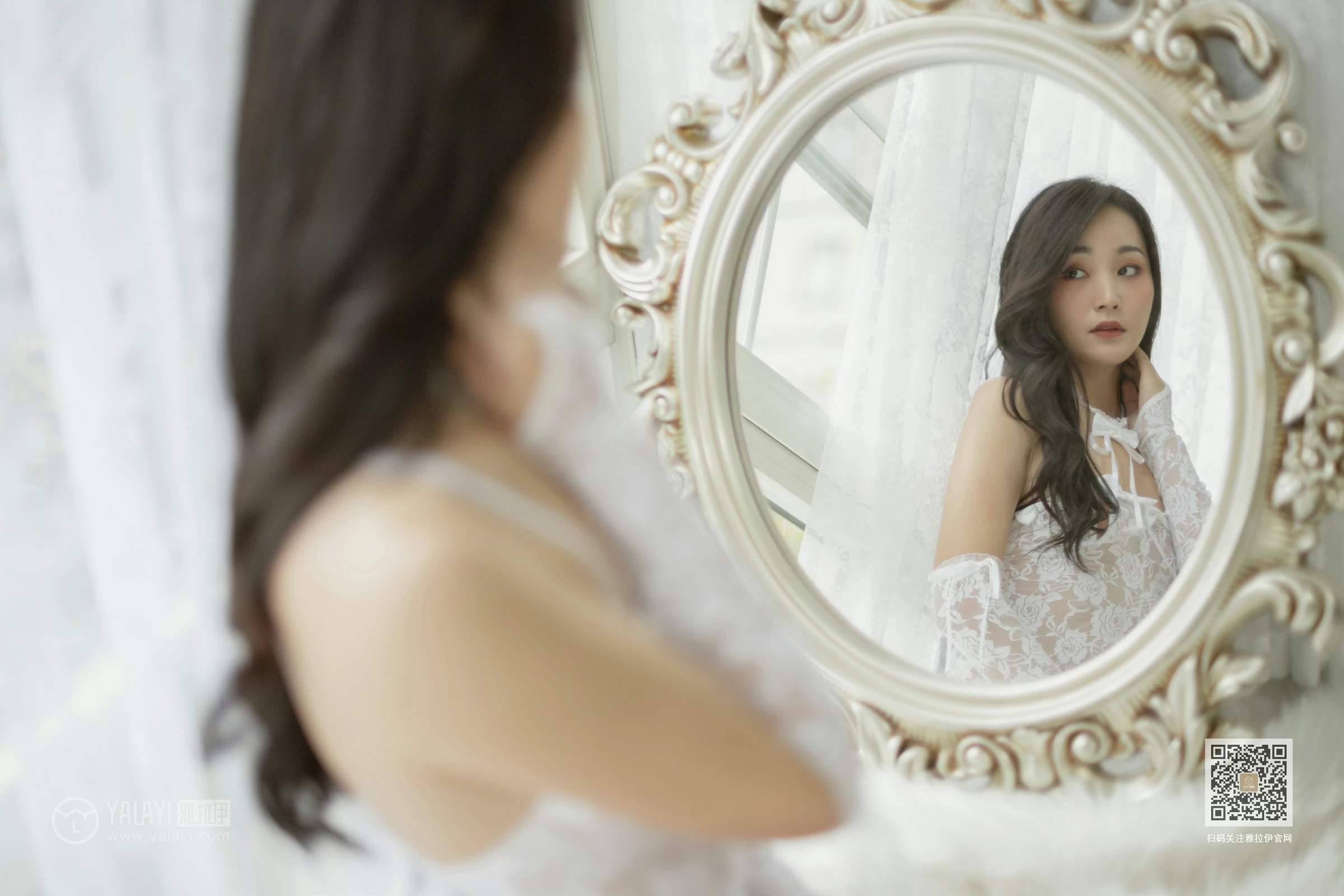 [YALAYI雅拉伊]Vol.456 仙姿玉质 项兴咏 白色透视情趣睡衣裙性感私房写真集第5张