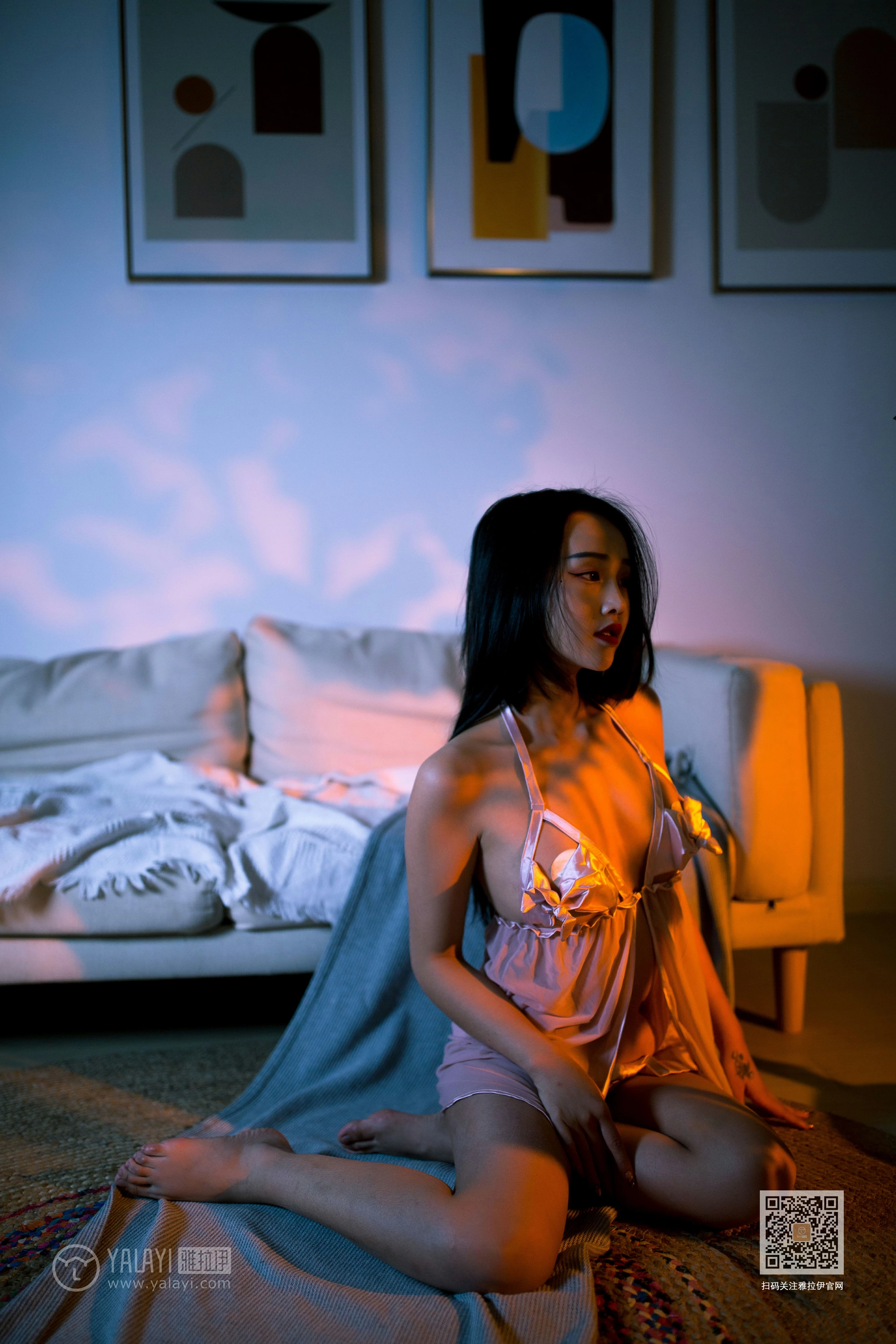 [YALAYI雅拉伊]Vol.535 热浪 优优 粉色透视情趣内衣性感私房写真集第16张