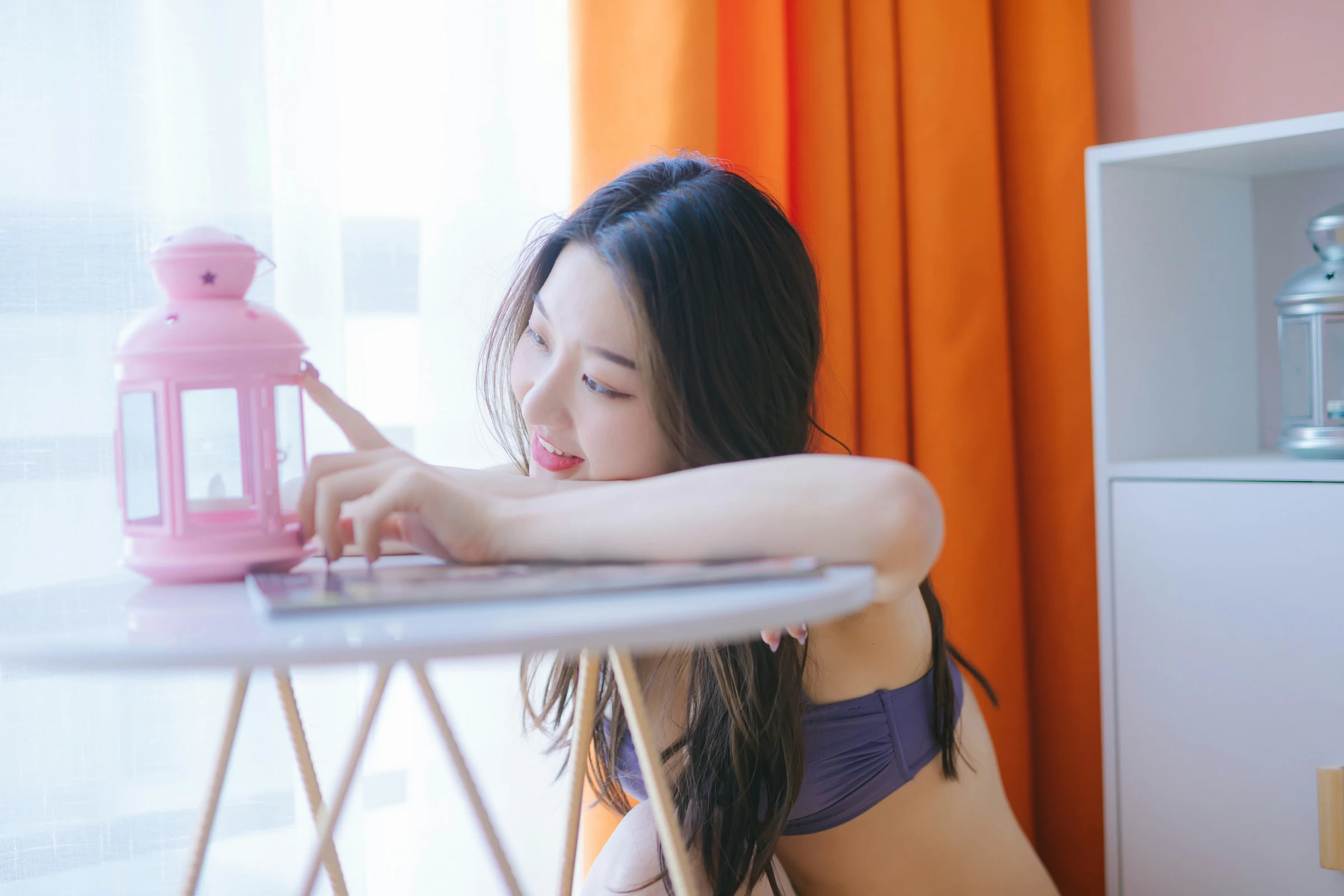 [YALAYI雅拉伊]NO.624 《潇洒少女》 明月 蓝色性感内衣私房写真集第7张