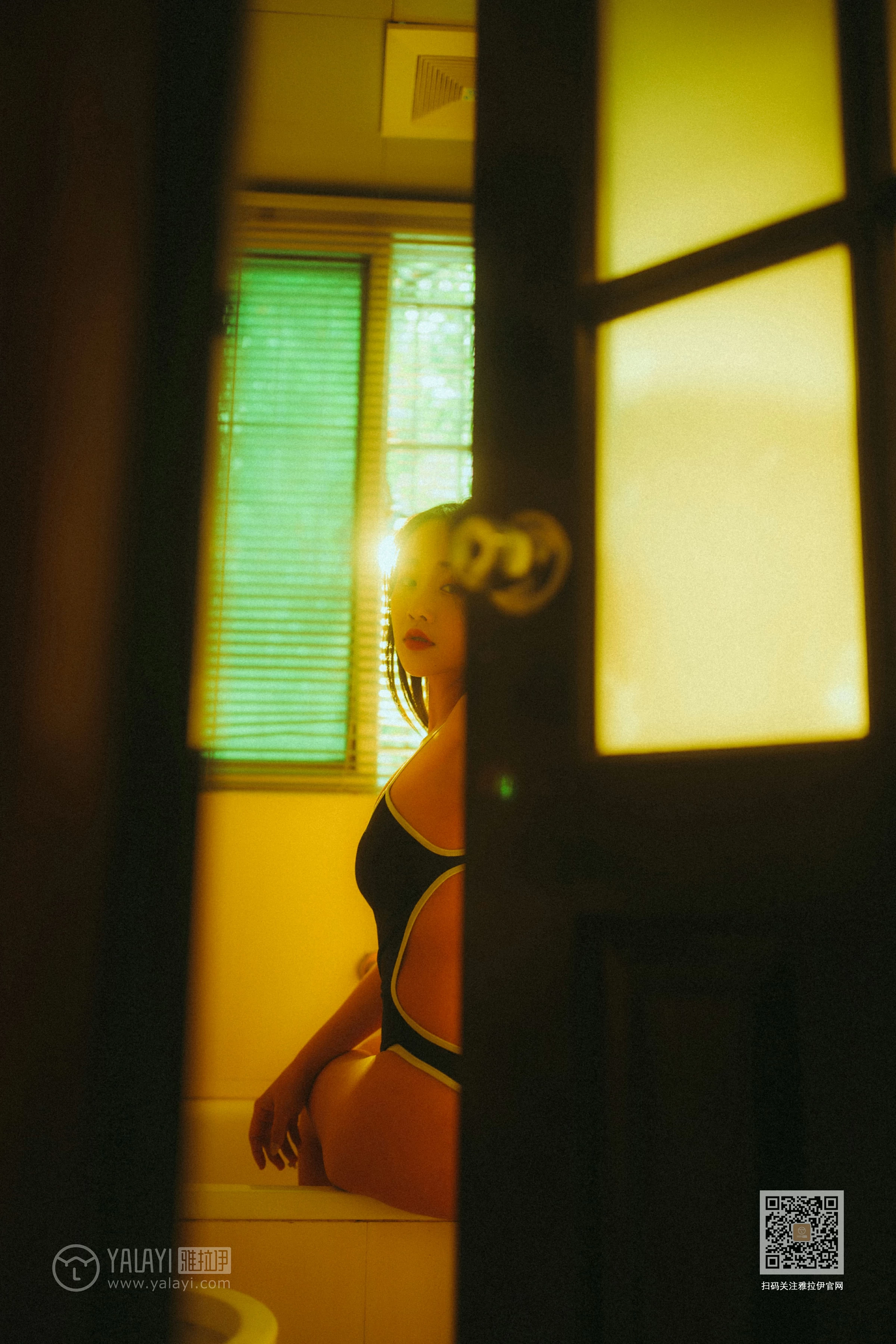 [YALAYI雅拉伊]NO.653 《枯涸之恋》 优优 蓝色连体比基尼泳装性感私房写真集第13张