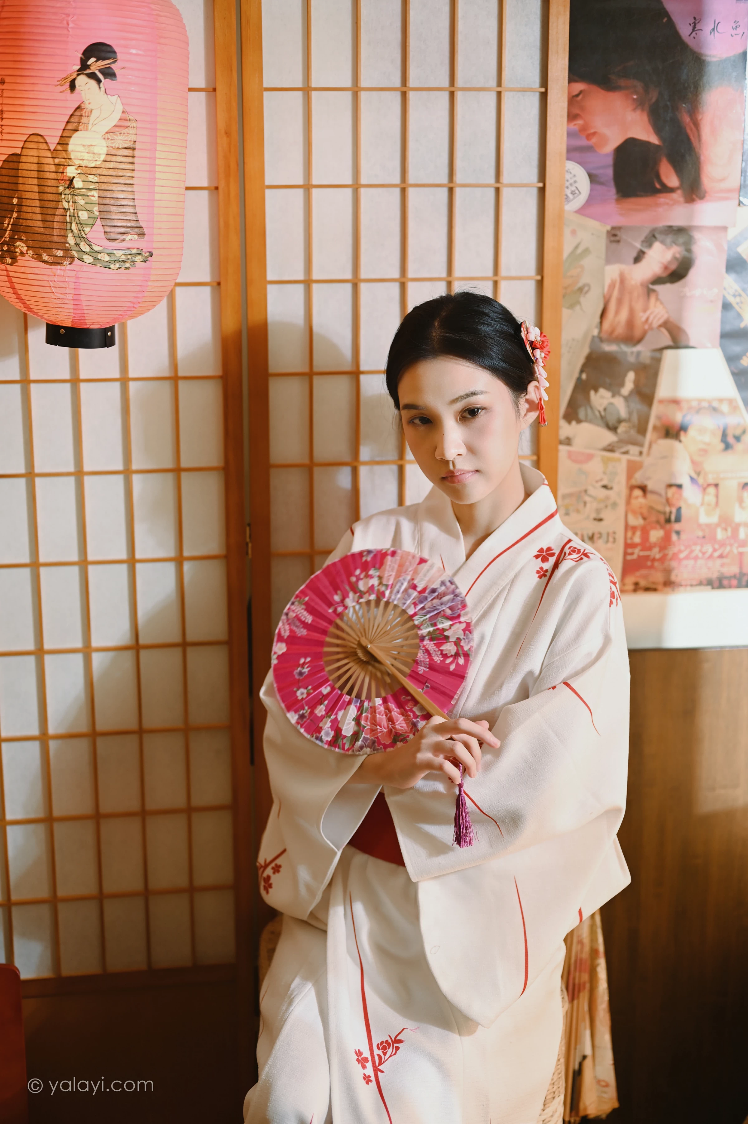 [YALAYI雅拉伊]NO.734 《和敬清寂》 方岚 白色和服性感私房写真集第7张