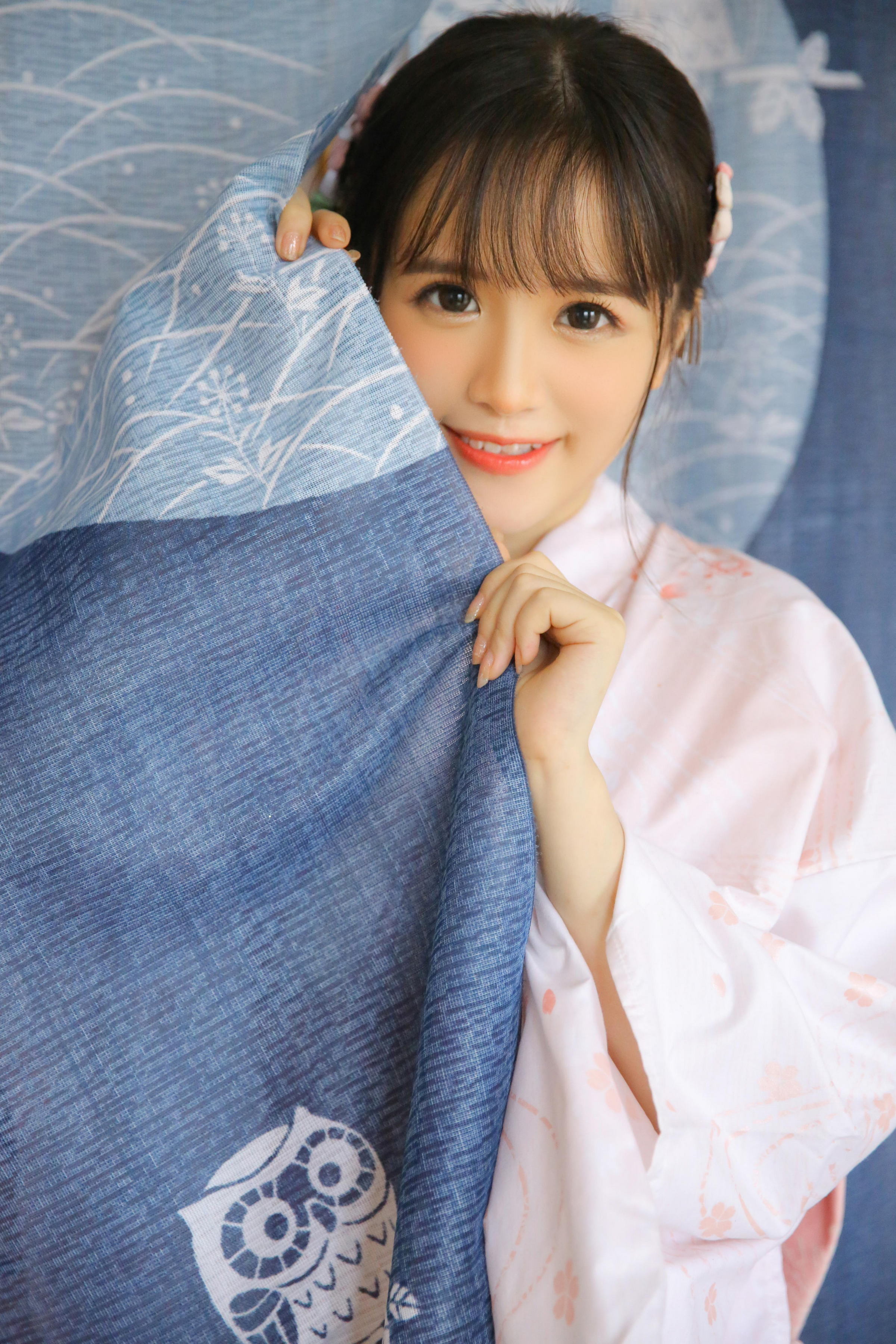 [YALAYI雅拉伊]2022.05.05 尽情可爱 甜美少女 JK水手制服与粉色和服清纯写真集第7张