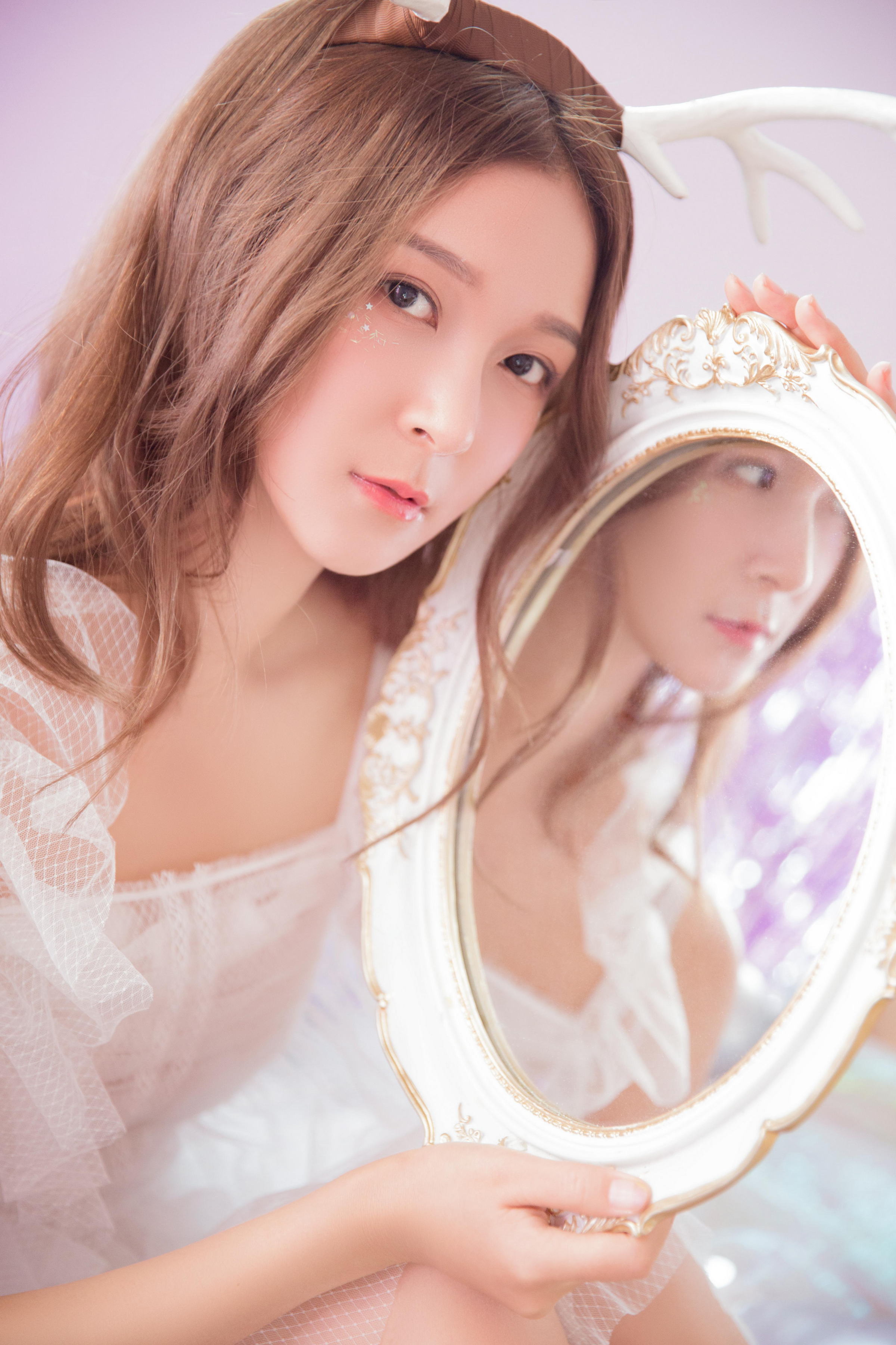 [YALAYI雅拉伊]2022.08.02 天上仙子 白色透视公主裙加白色塑身内衣性感私房写真集第6张