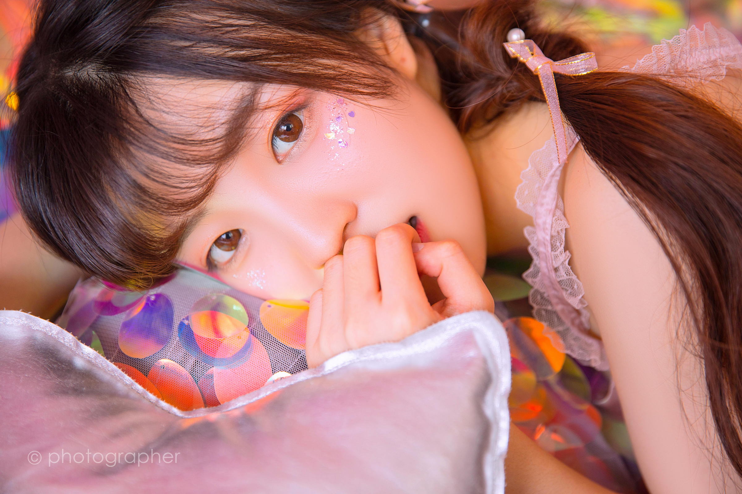 [YALAYI雅拉伊]2022.04.18 感觉良好 青春美少女 蓝色JK水手制服与粉色内衣性感私房写真集第10张