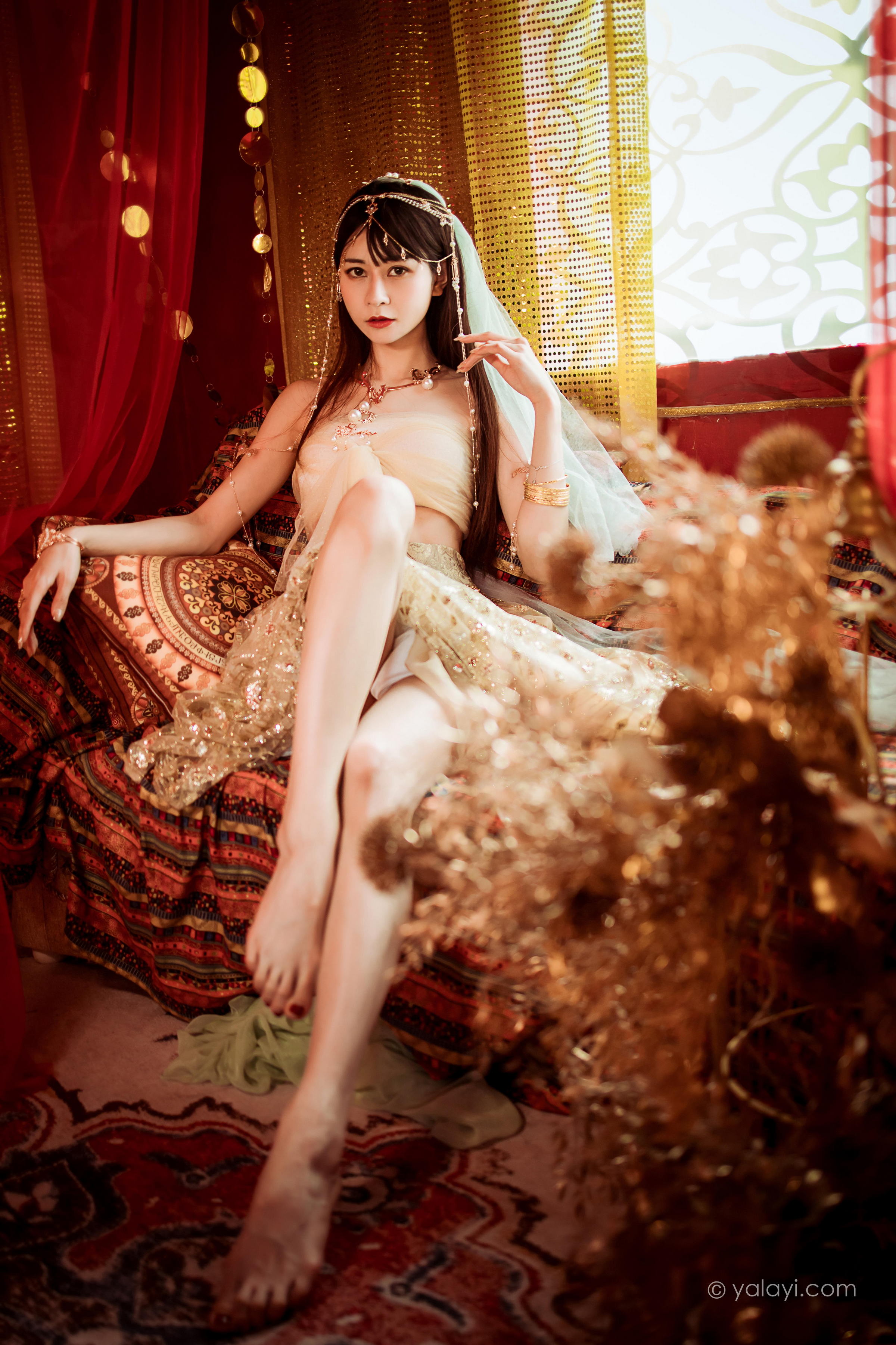 [YALAYI雅拉伊]2022.04.07 风铃公主 陈若冰 白色情趣舞裙加裹胸内衣性感私房写真集第2张