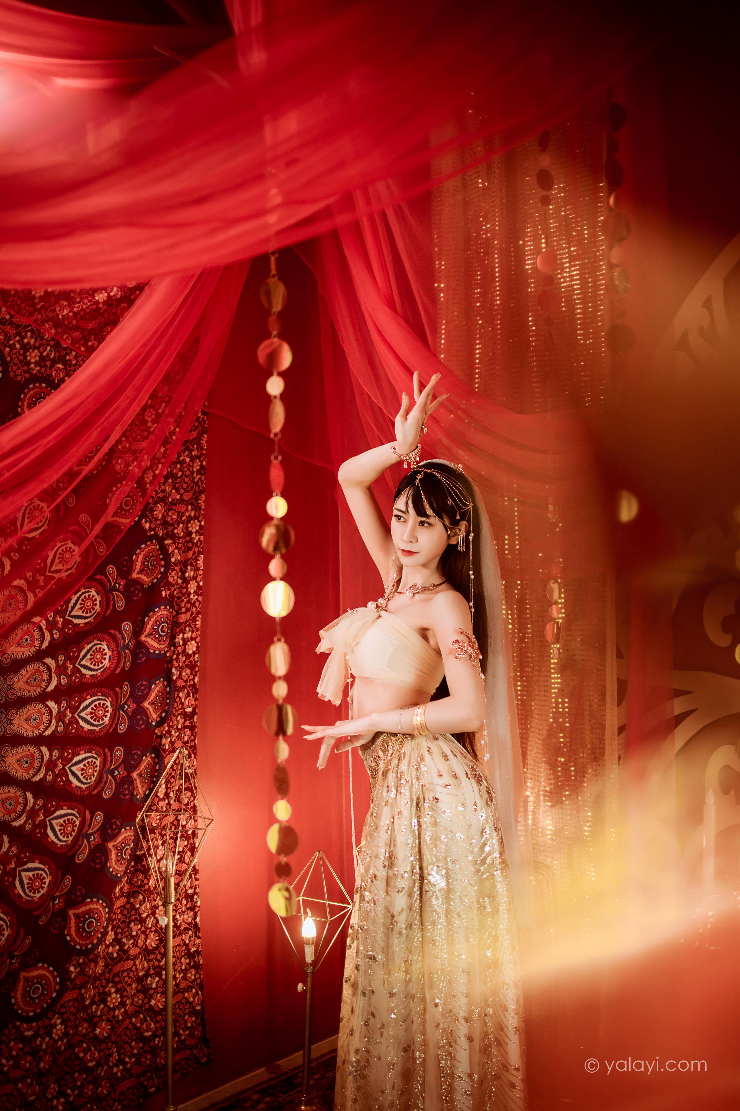 [YALAYI雅拉伊]2022.04.07 风铃公主 陈若冰 白色情趣舞裙加裹胸内衣性感私房写真集第10张