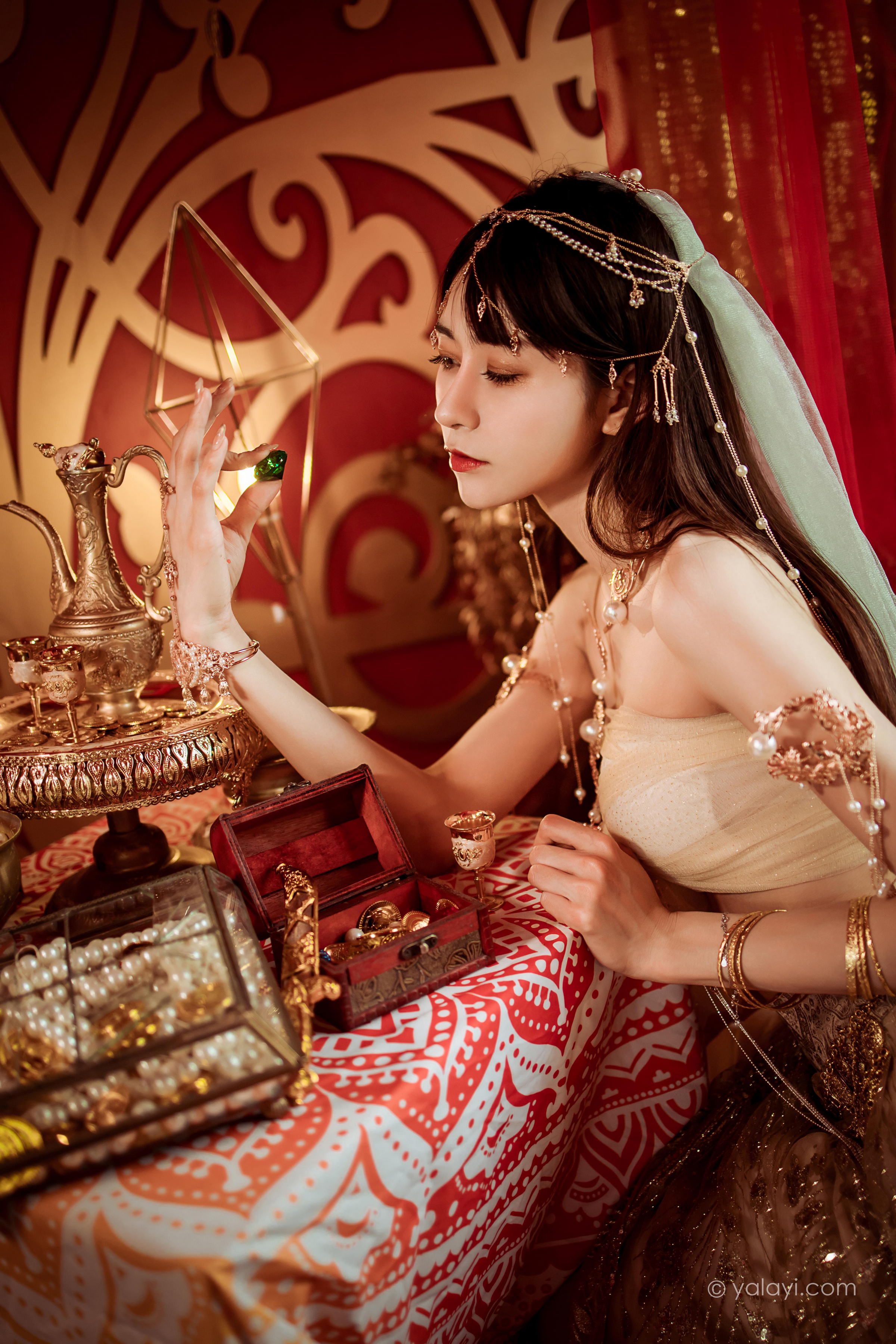 [YALAYI雅拉伊]2022.04.07 风铃公主 陈若冰 白色情趣舞裙加裹胸内衣性感私房写真集第6张