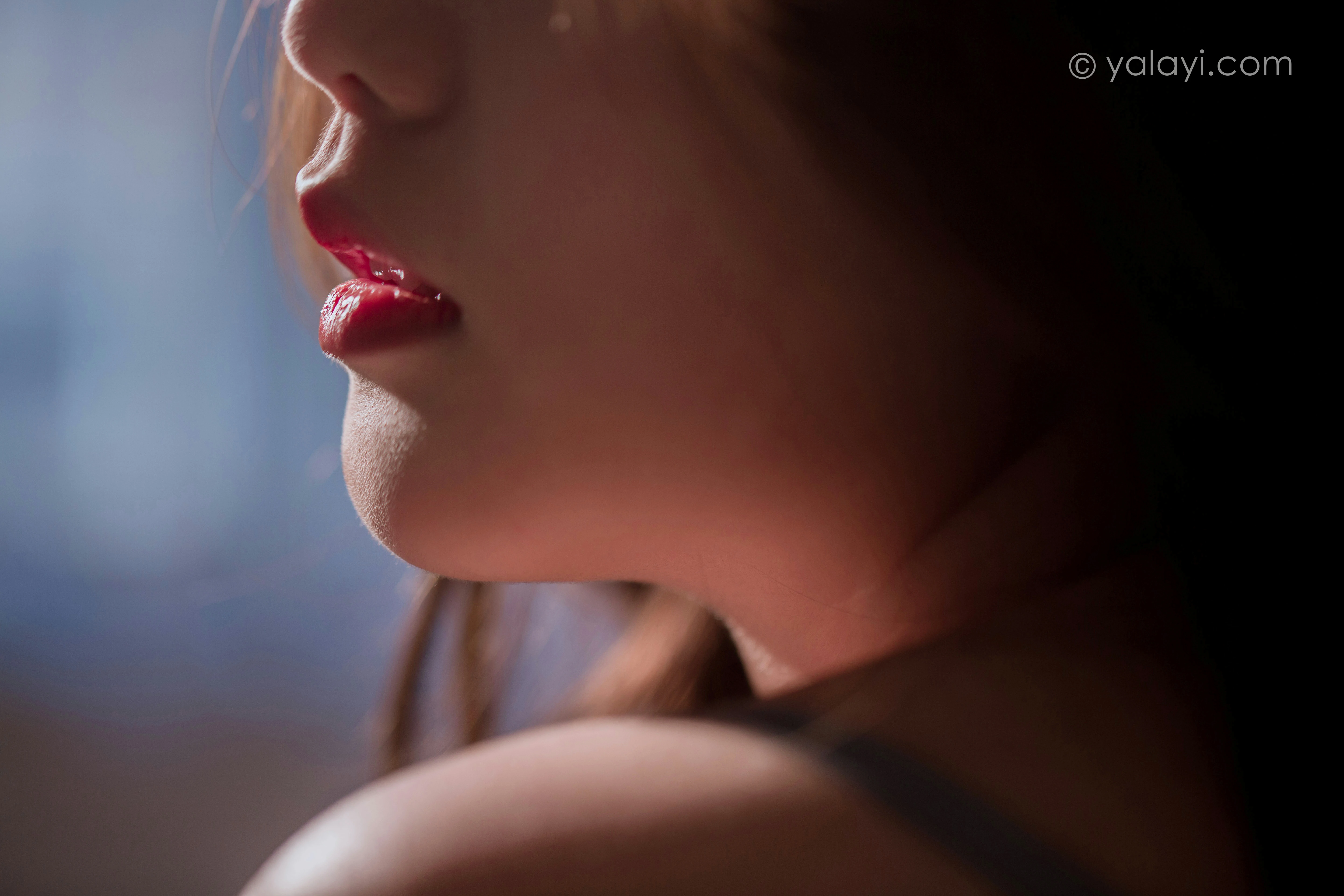 [YALAYI雅拉伊]NO.757 身体密码 徐徐 灰色吊带蕾丝睡衣裙性感写真集第11张