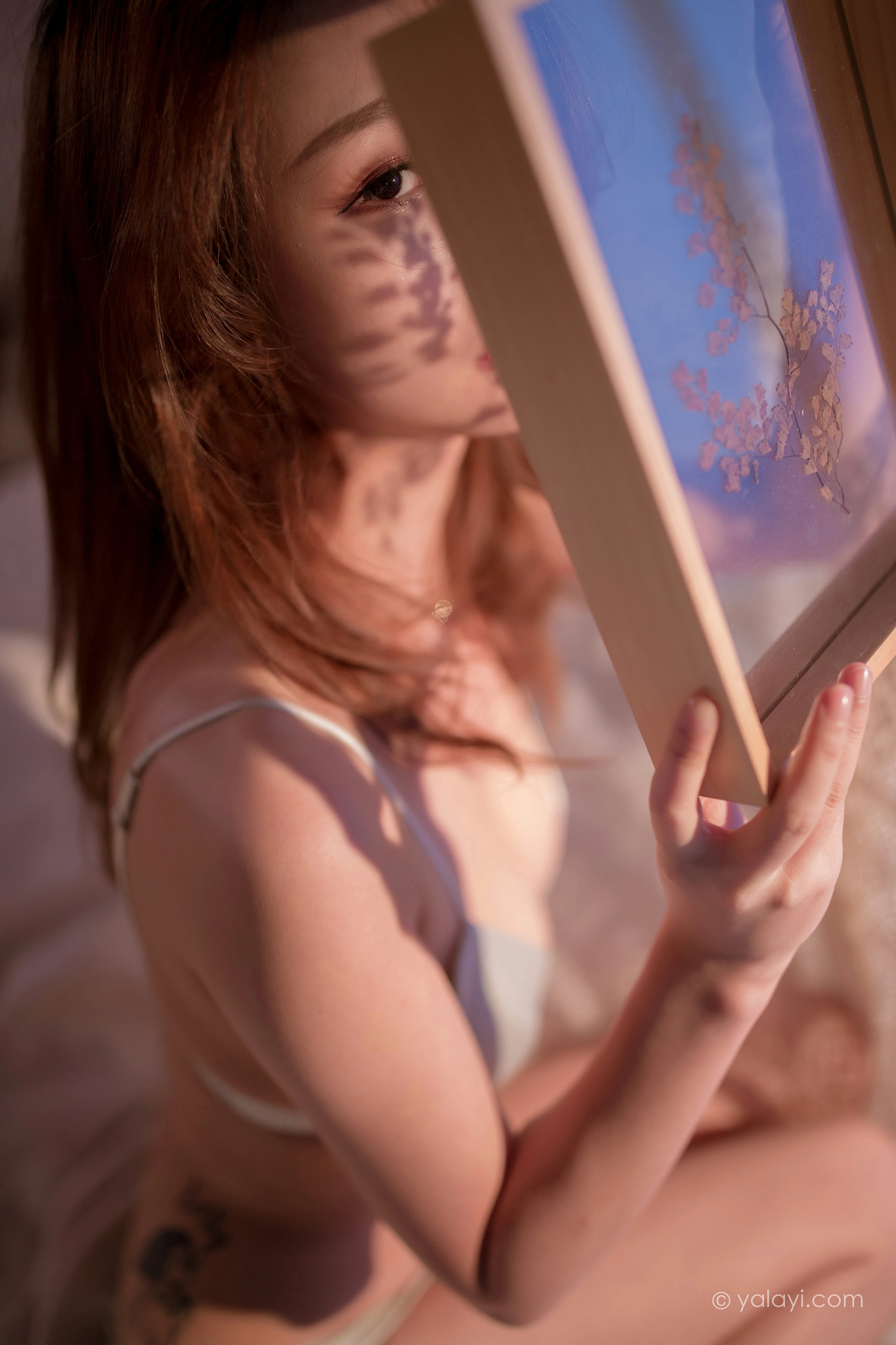 [YALAYI雅拉伊]NO.790 痴情人 婉儿 白色透视睡衣加蕾丝情趣内衣性感私房写真集第11张