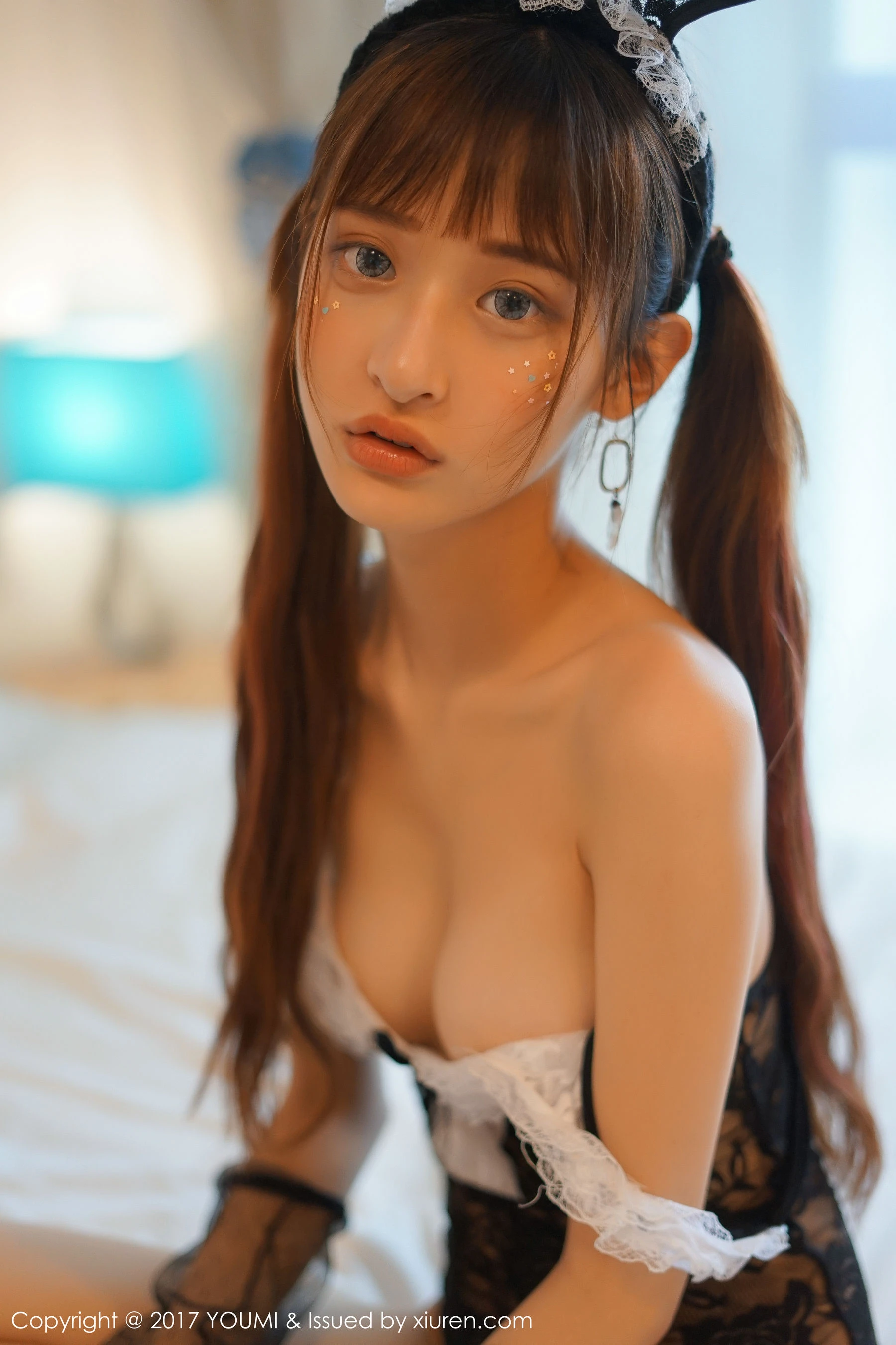  little贝壳《比基尼、女仆装、兔女郎》 尤蜜荟YouMi VOL.051第18张