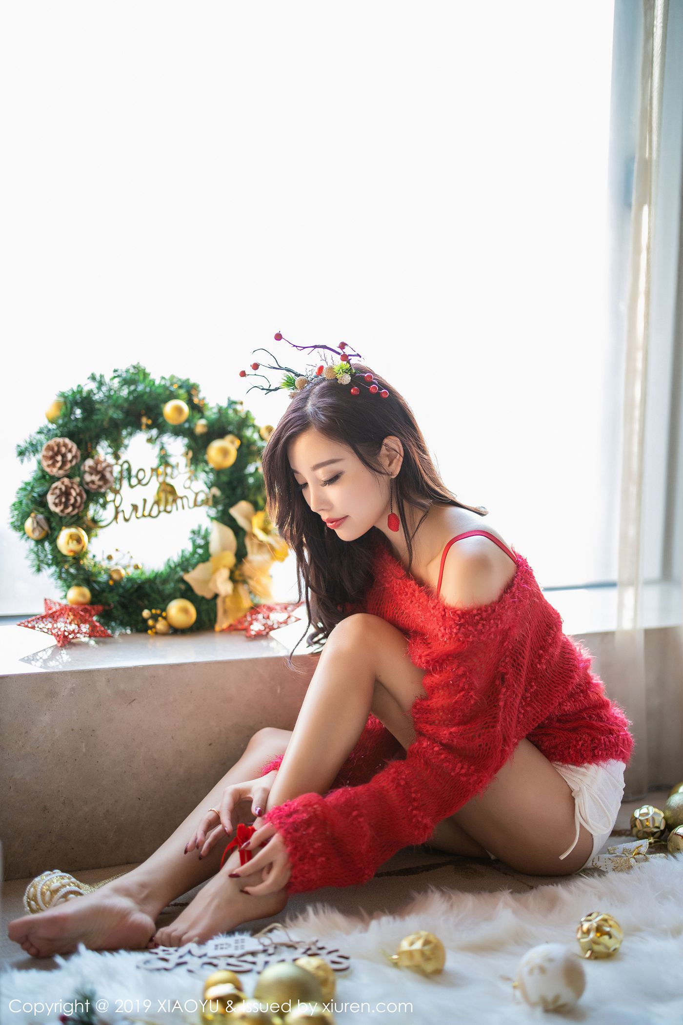 [XIAOYU语画界]YU20191224VOL0221 2019.12.24 VOL.221 圣诞姓感女郎 杨晨晨sugar[71+1P]第9张