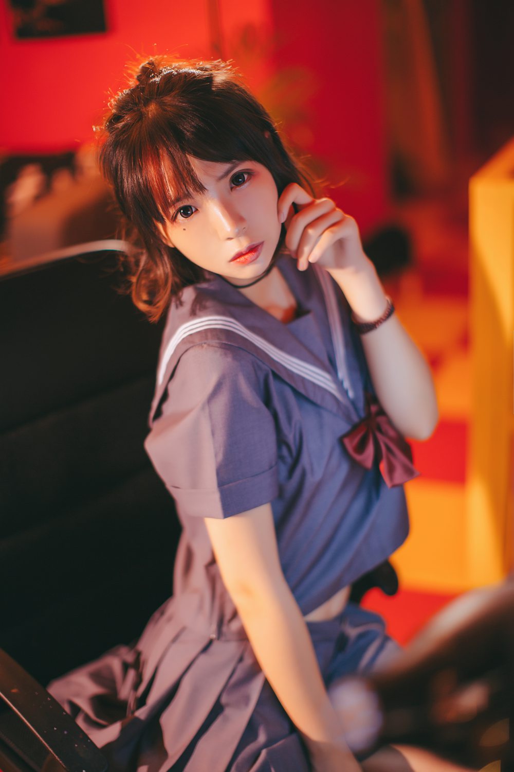 网荭Coser@疯猫ss 暗黑JK 在现浏览第1张