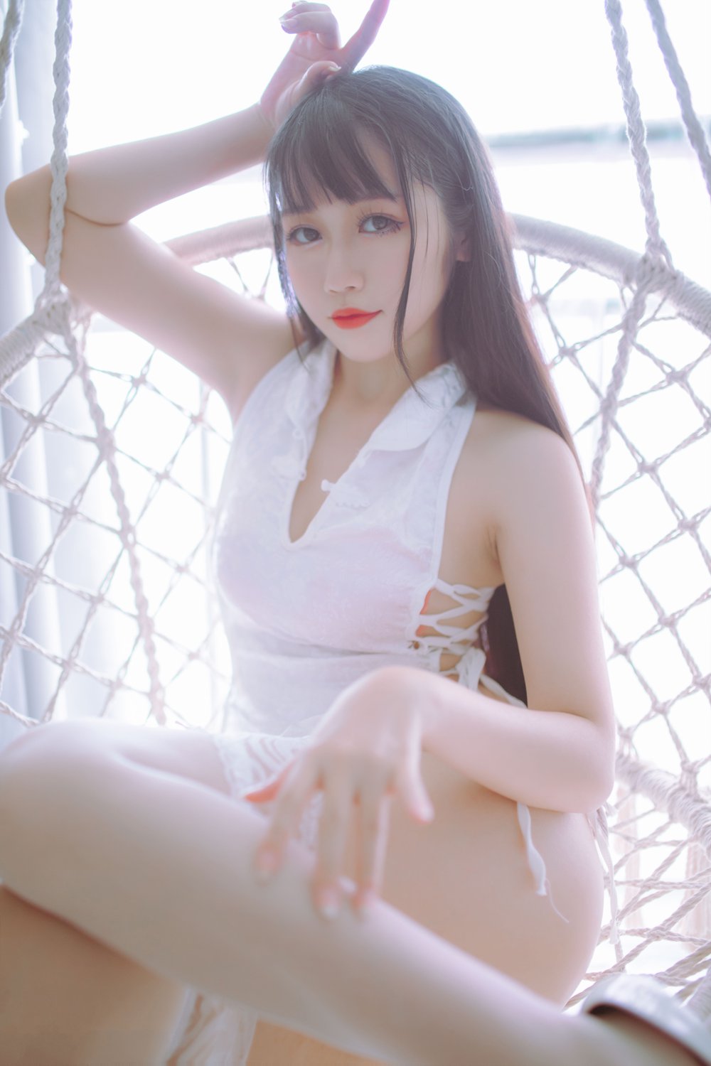 微博人气Coser@抖娘-利世 抖娘×不呆猫 黑白旗袍双子 在现浏览第5张