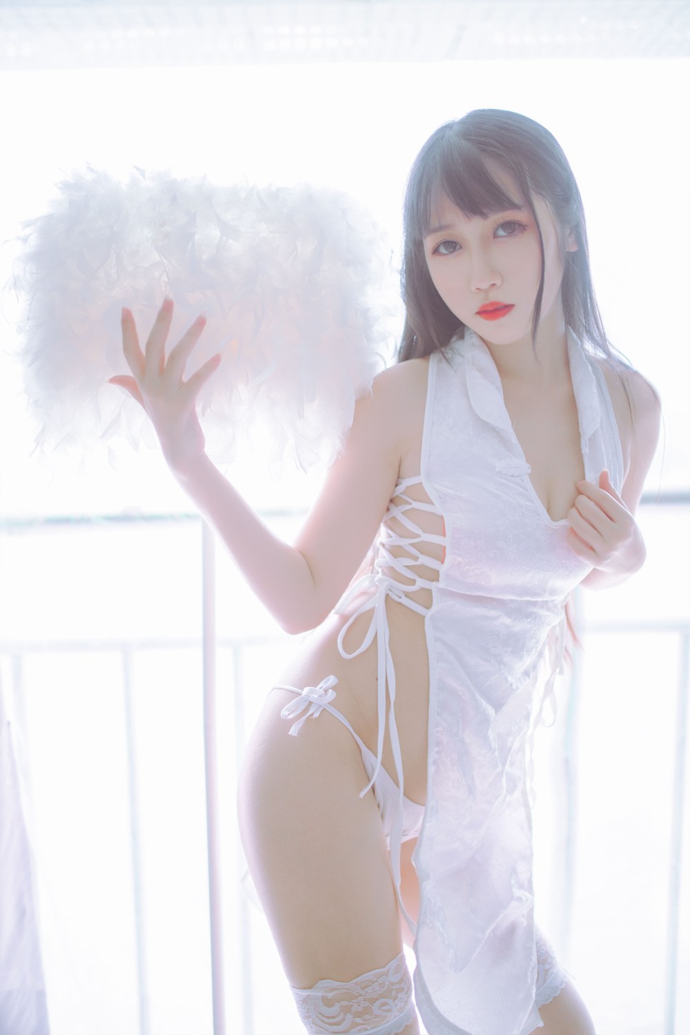 微博人气Coser@抖娘-利世 抖娘×不呆猫 黑白旗袍双子 在现浏览第5张