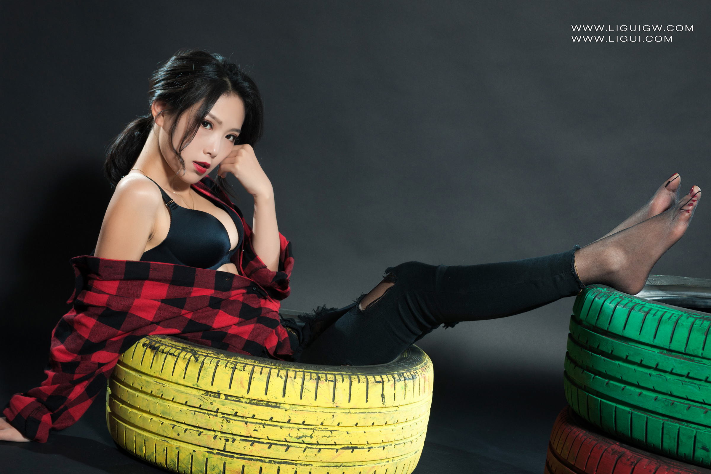 [Ligui丽柜] 2025.11.03《红与黑的激情碰撞》维拉 Weila第14张